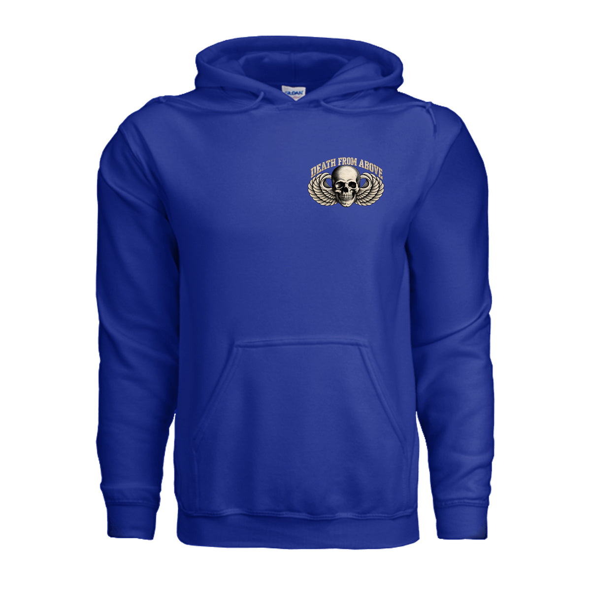Airborne Death From Above Hoodie - Royal | Ironsight Syndicate