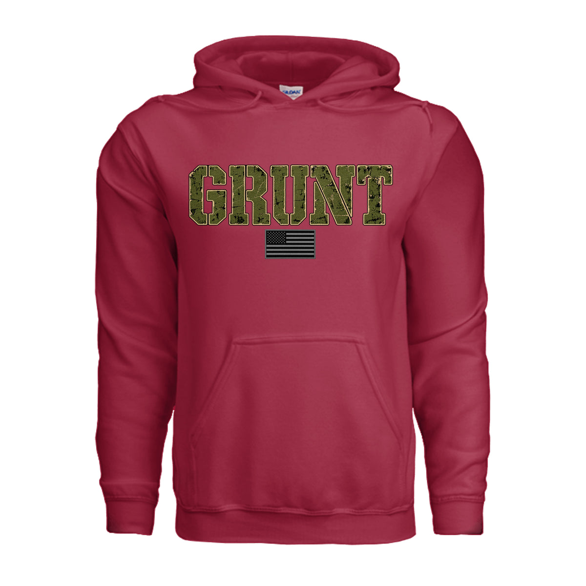 GRUNT Hoodie - Cherry Red | Ironsight Syndicate
