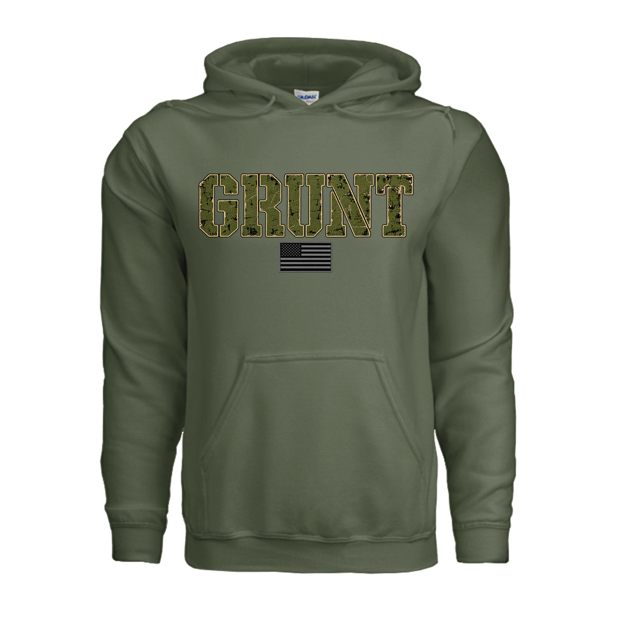 GRUNT Hoodie - Military Green | Ironsight Syndicate
