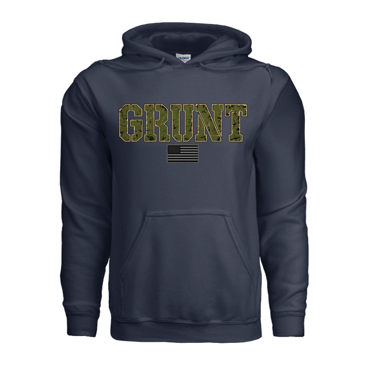 GRUNT Hoodie - Navy | Ironsight Syndicate