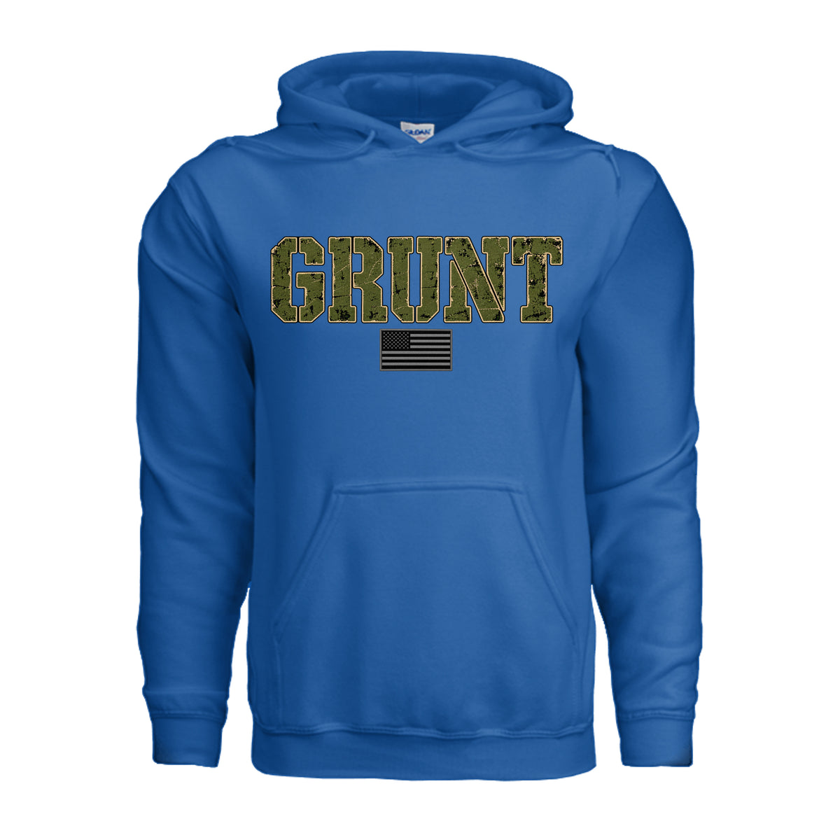 GRUNT Hoodie - Neon Blue | Ironsight Syndicate