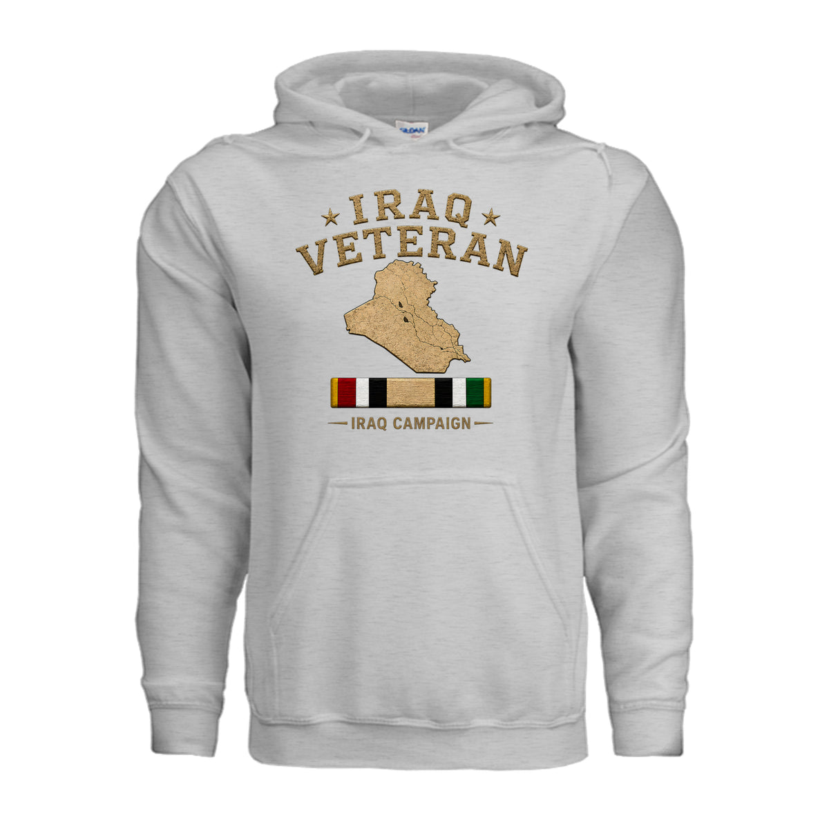 Iraq Veteran Hoodie - Ash | Ironsight Syndicate
