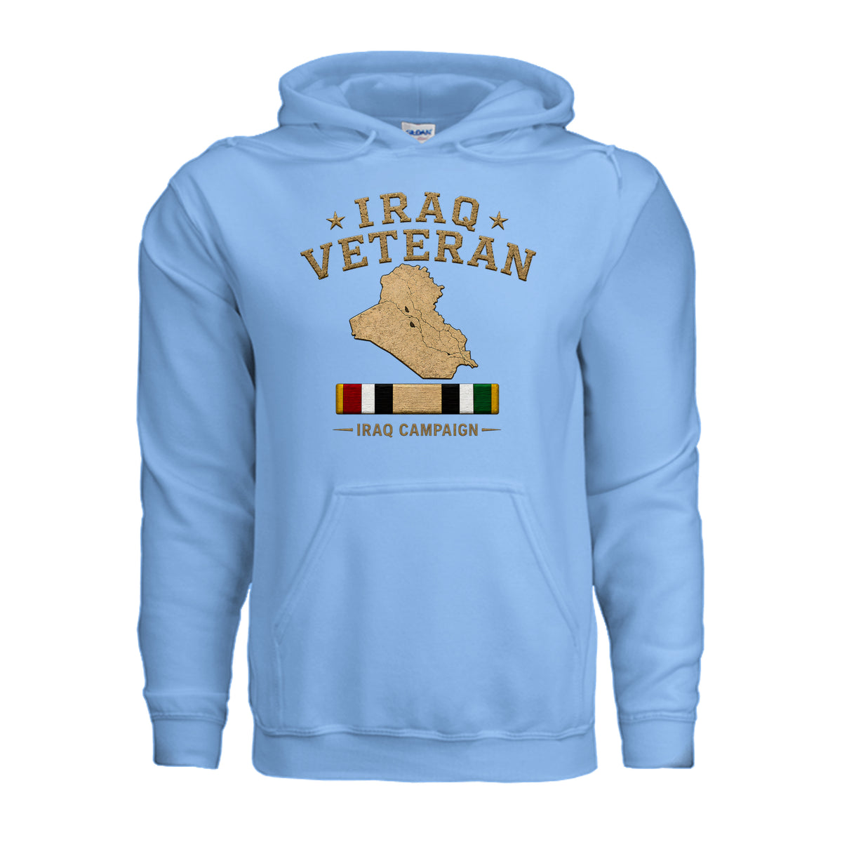 Iraq Veteran Hoodie - Carolina Blue | Ironsight Syndicate