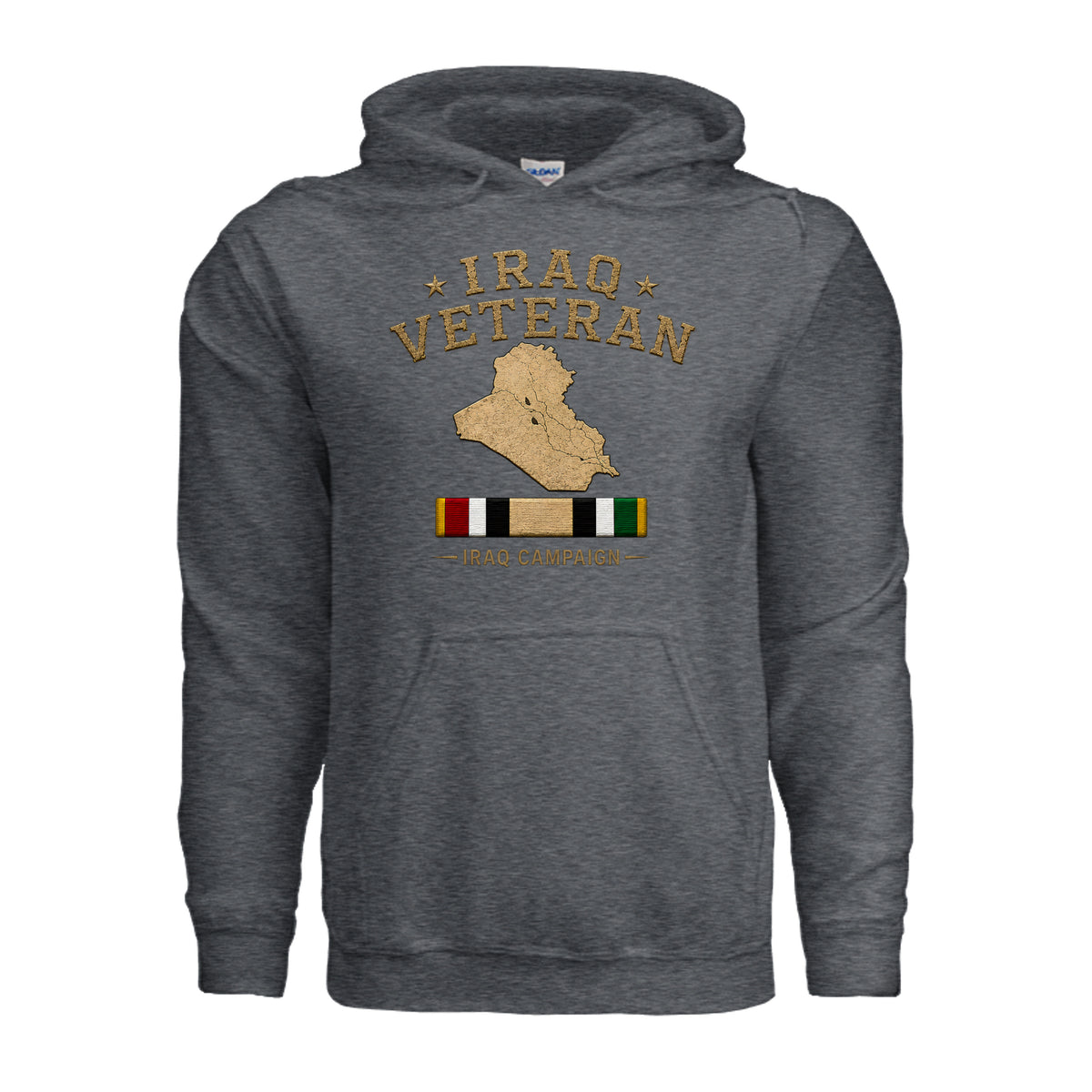 Iraq Veteran Hoodie - Dark Heather | Ironsight Syndicate