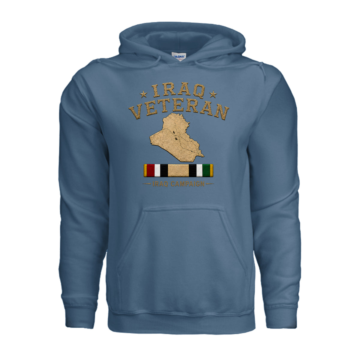 Iraq Veteran Hoodie - Indigo Blue | Ironsight Syndicate