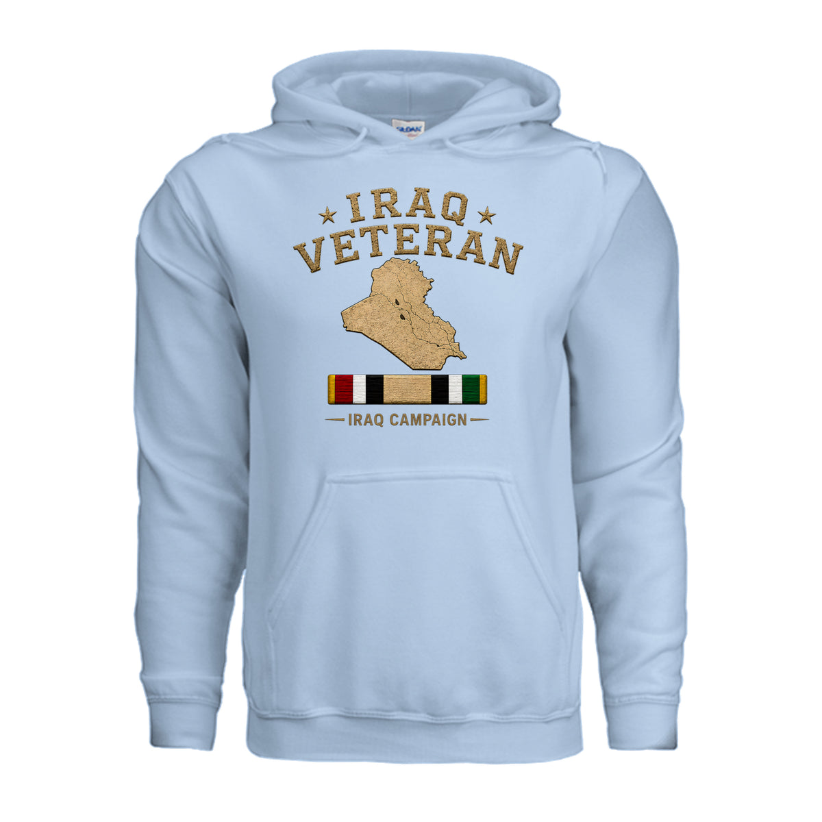 Iraq Veteran Hoodie - Light Blue | Ironsight Syndicate