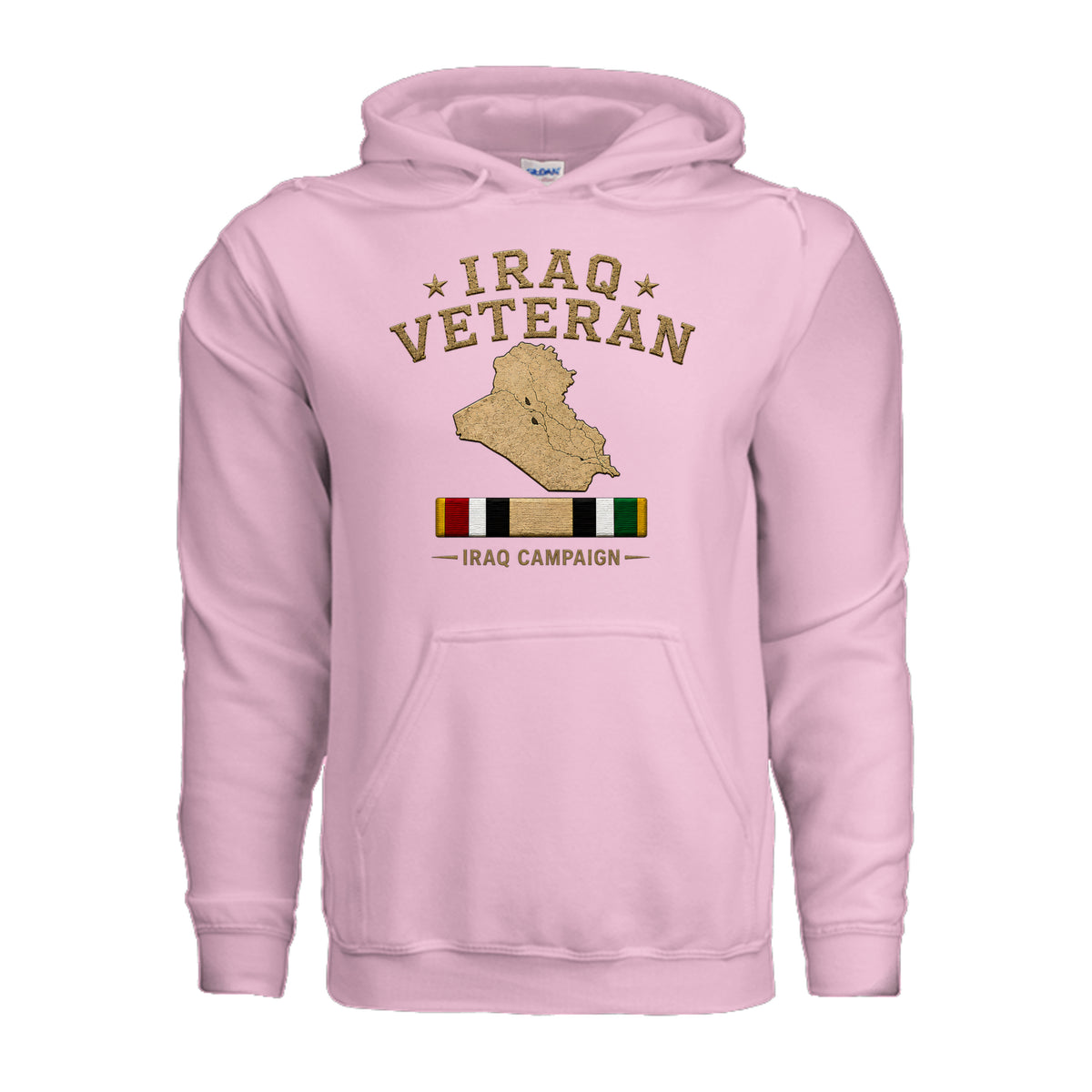 Iraq Veteran Hoodie - Light Pink | Ironsight Syndicate