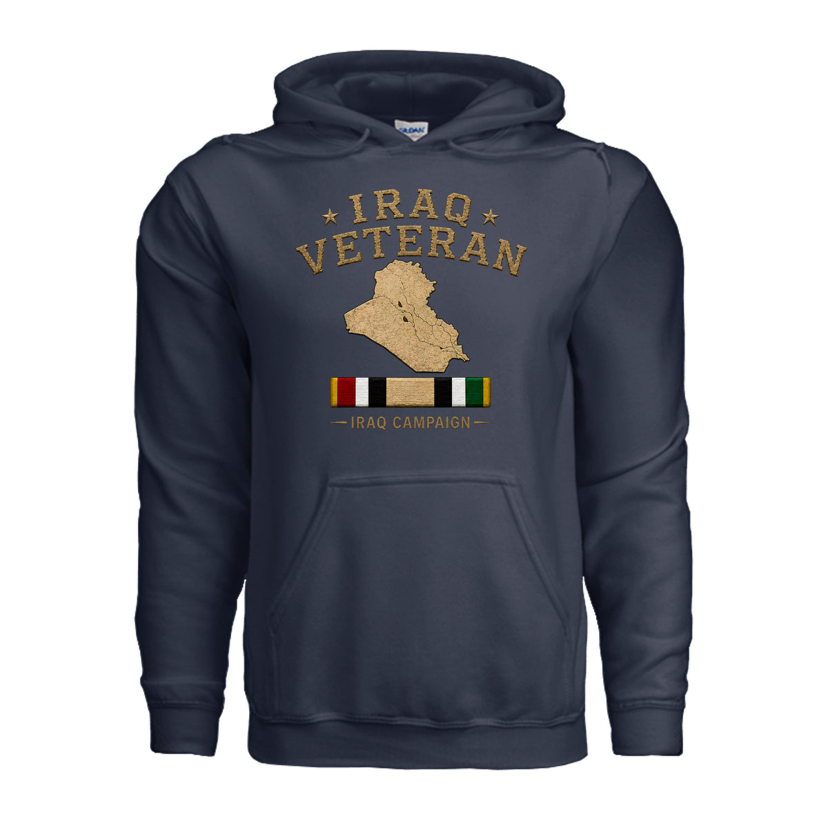Iraq Veteran Hoodie - Navy | Ironsight Syndicate