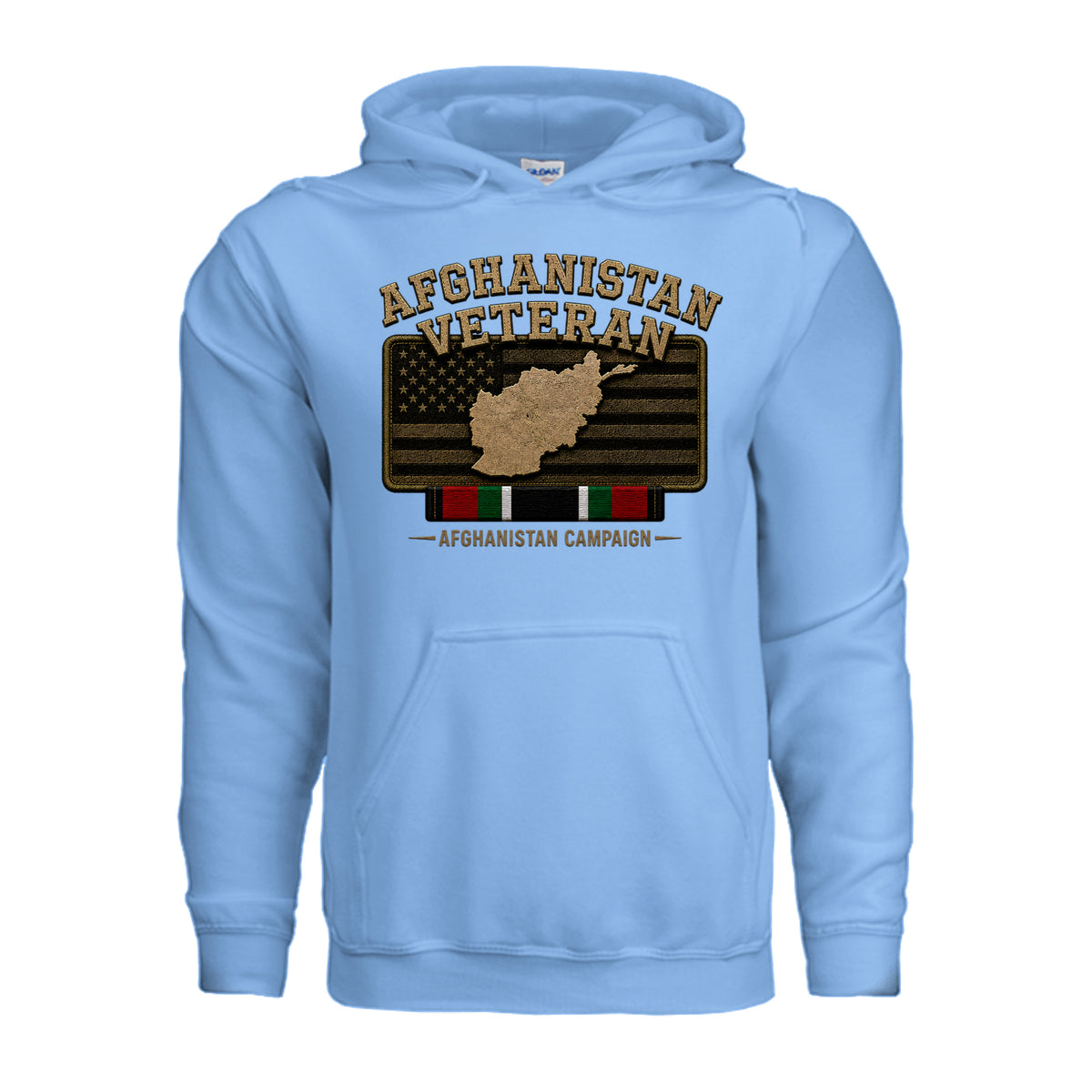 Afghanistan Veteran Hoodie - Carolina Blue | Ironsight Syndicate