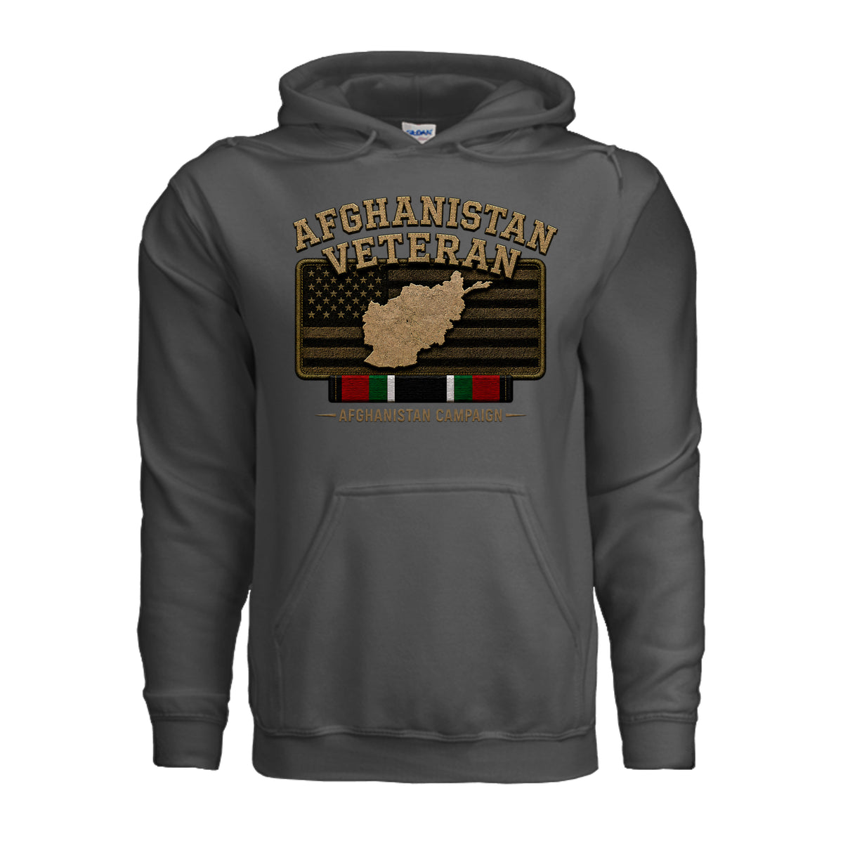 Afghanistan Veteran Hoodie - Charcoal | Ironsight Syndicate