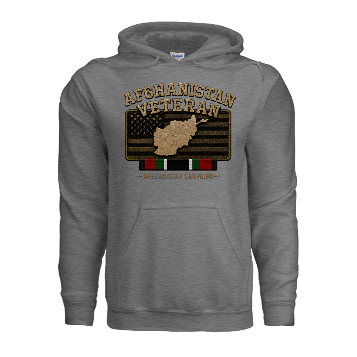 Afghanistan Veteran Hoodie - Graphite Heather | Ironsight Syndicate