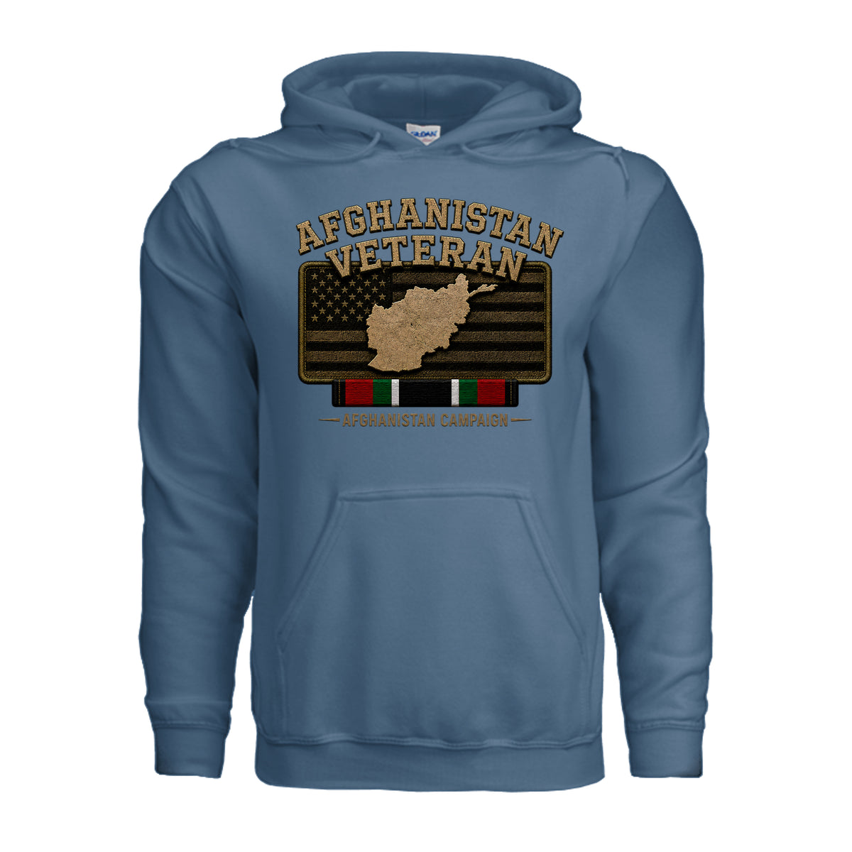 Afghanistan Veteran Hoodie - Indigo Blue | Ironsight Syndicate
