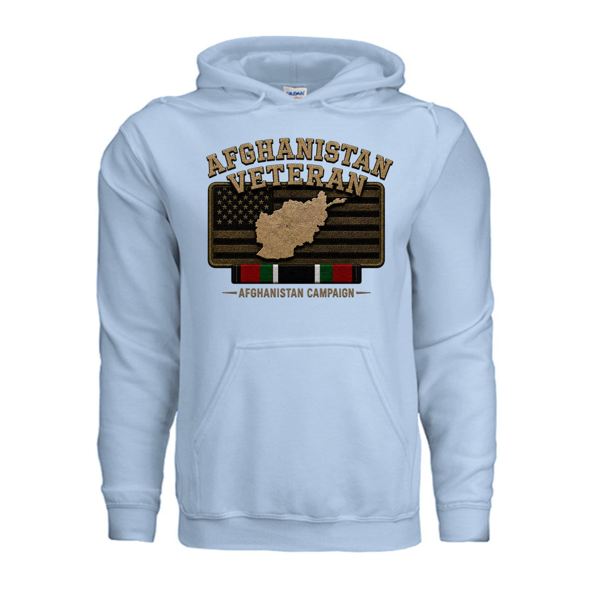 Afghanistan Veteran Hoodie - Light Blue | Ironsight Syndicate