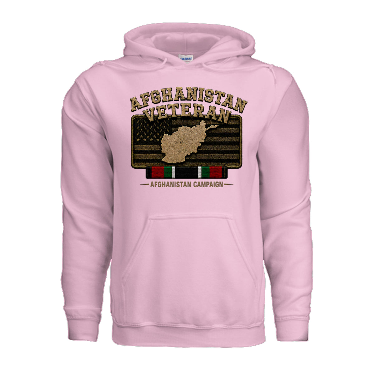 Afghanistan Veteran Hoodie - Light Pink | Ironsight Syndicate