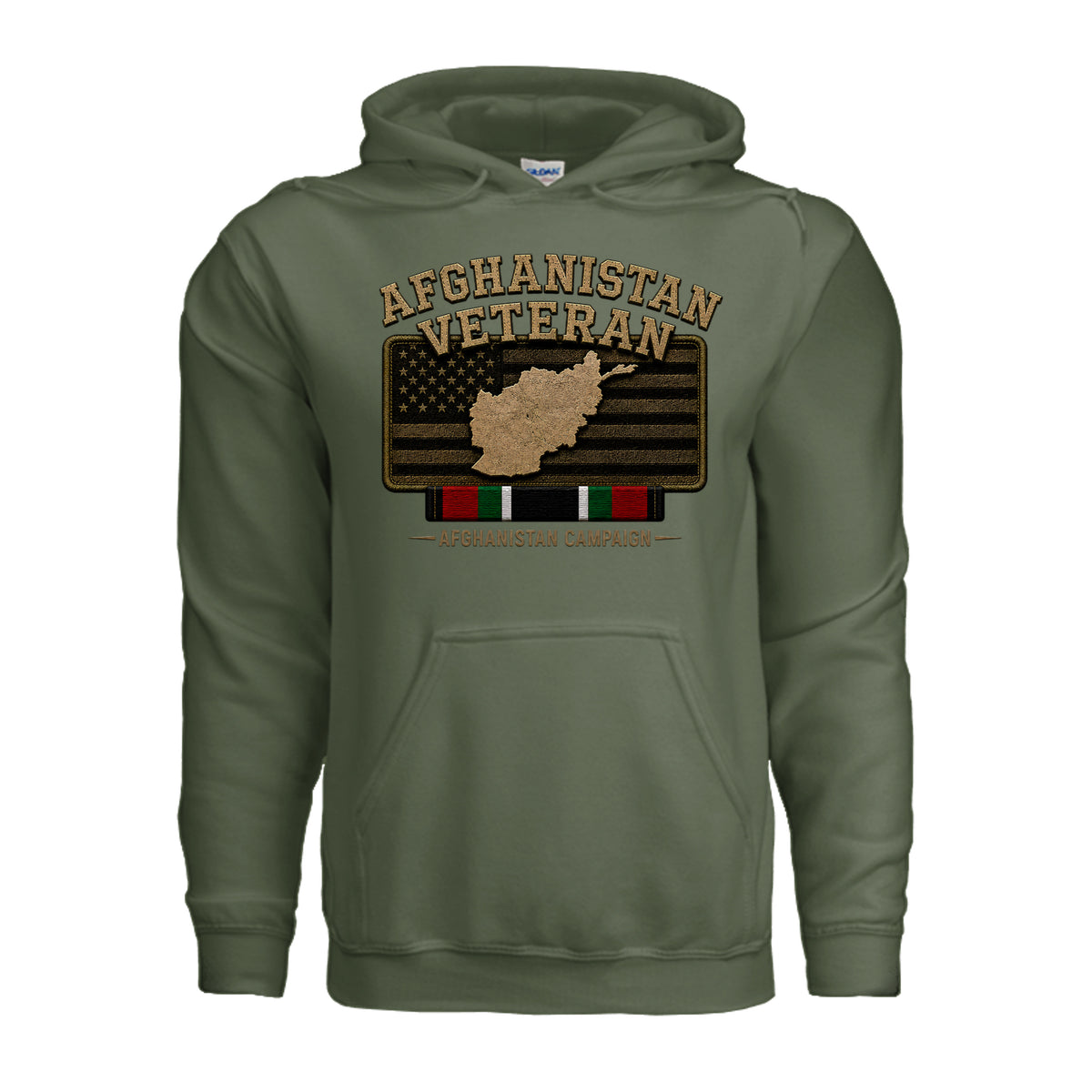 Afghanistan Veteran Hoodie - Military Green | Ironsight Syndicate