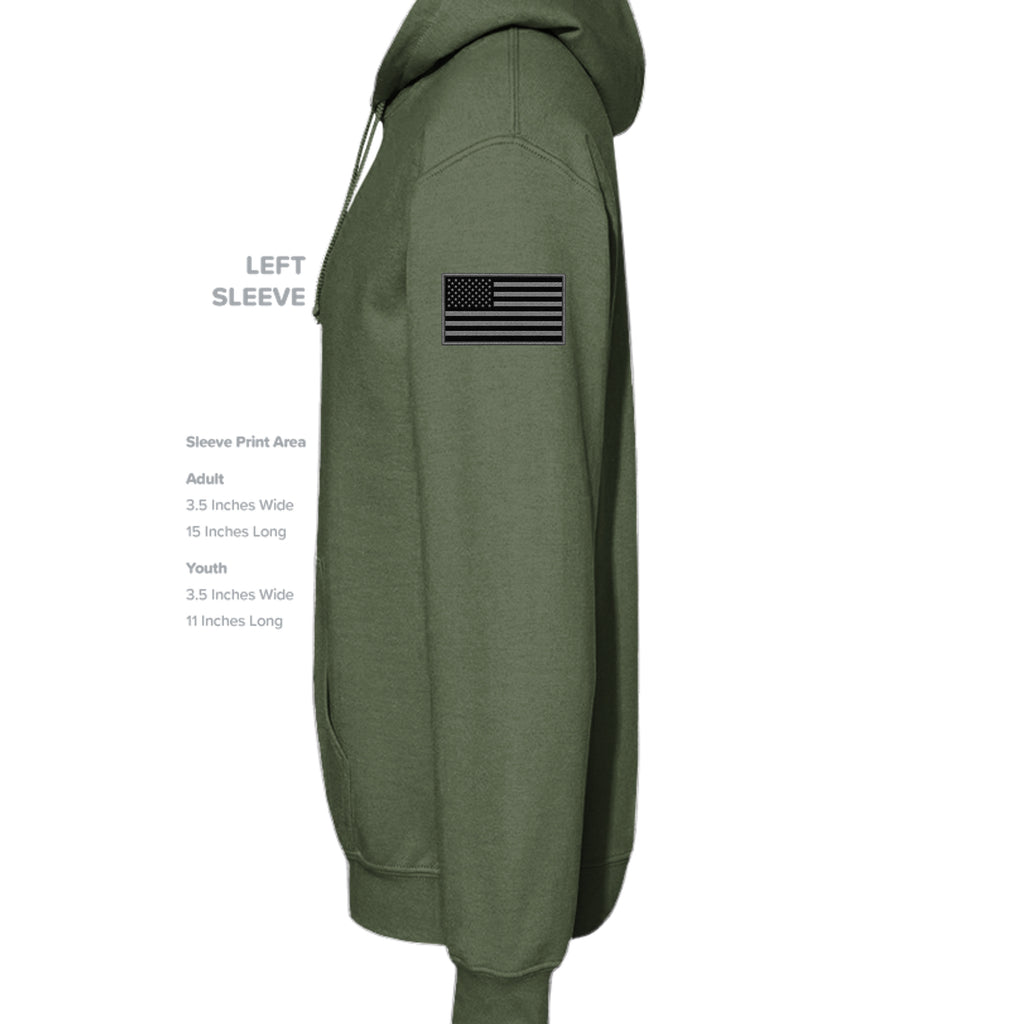 Afghanistan Veteran Hoodie - Military Green (Left Sleeve) | Ironsight Syndicate
