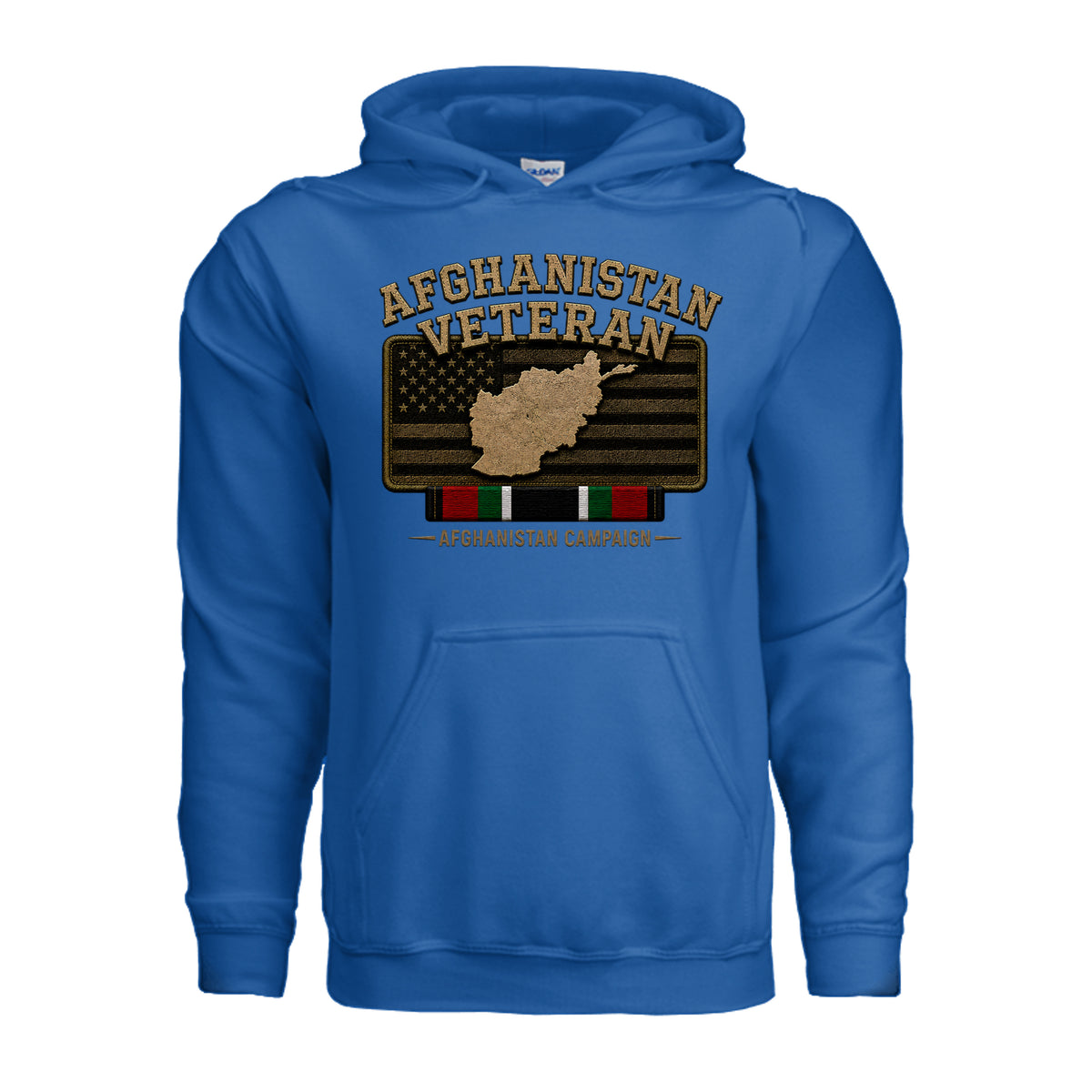 Afghanistan Veteran Hoodie - Neon Blue | Ironsight Syndicate