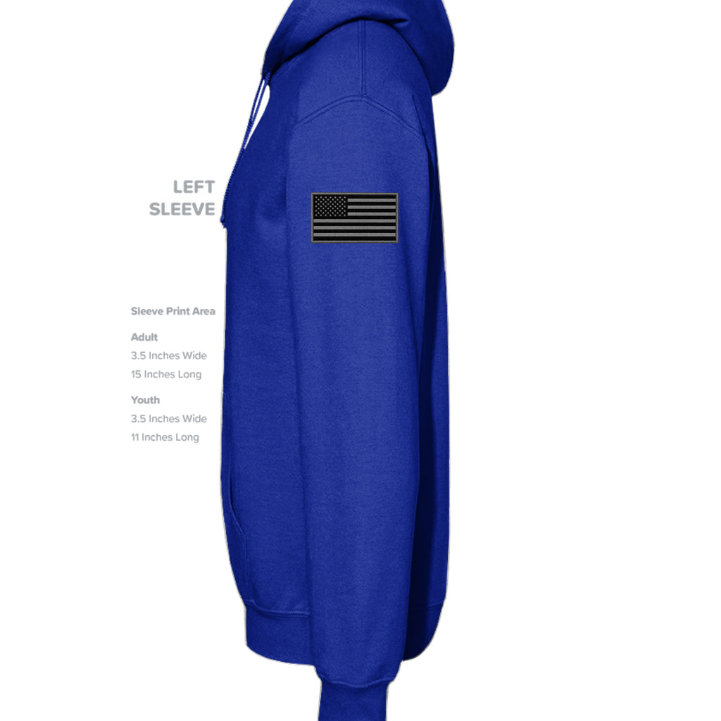 Afghanistan Veteran Hoodie - Royal (Left Sleeve) | Ironsight Syndicate