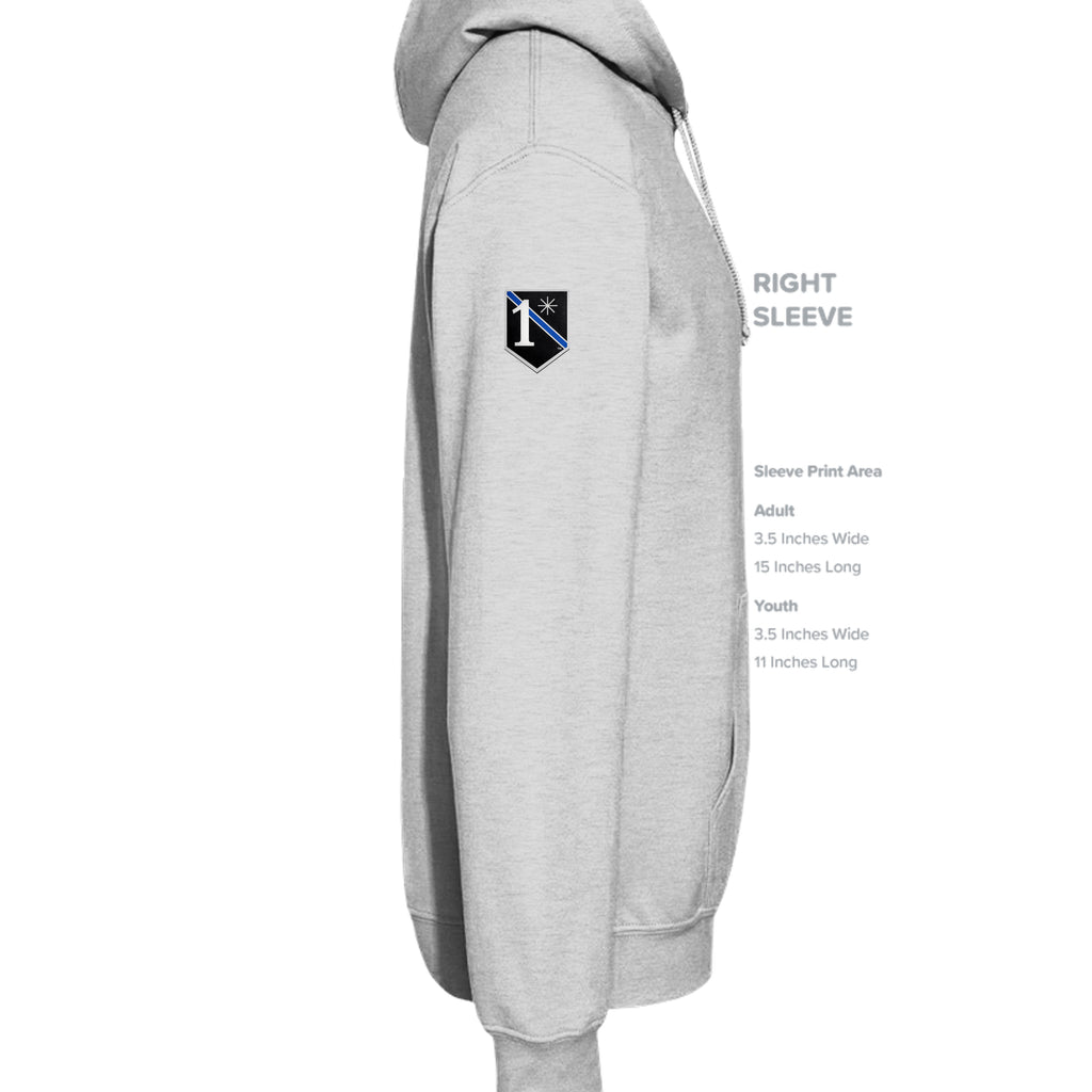SWAT Eagle Hoodie - Ash (Right Sleeve) | Ironsight Syndicate