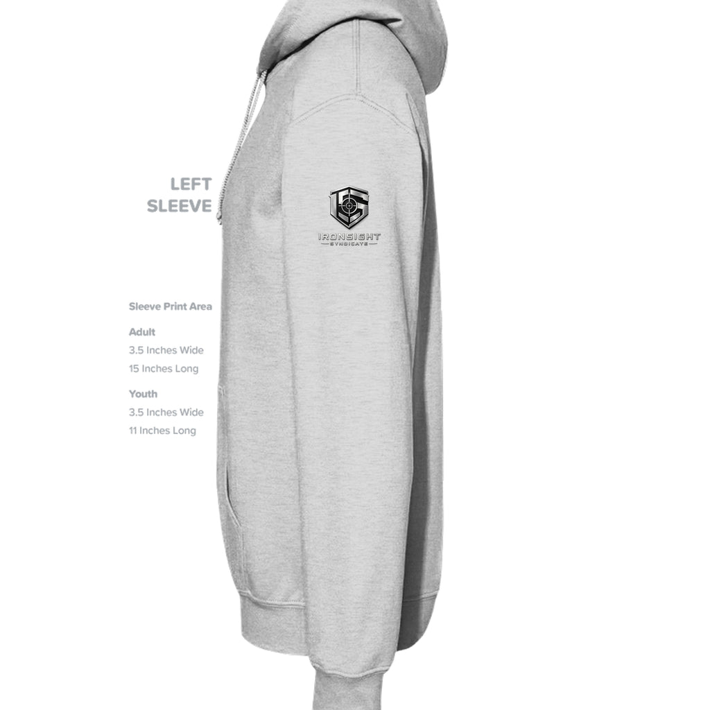 SWAT Eagle Hoodie - Ash (Left Sleeve) | Ironsight Syndicate