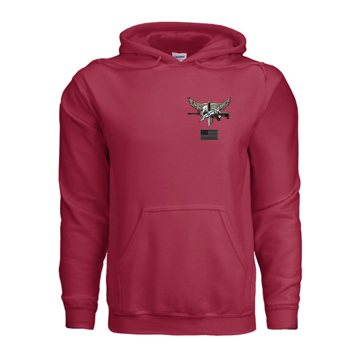 SWAT Eagle Hoodie - Cherry Red | Ironsight Syndicate