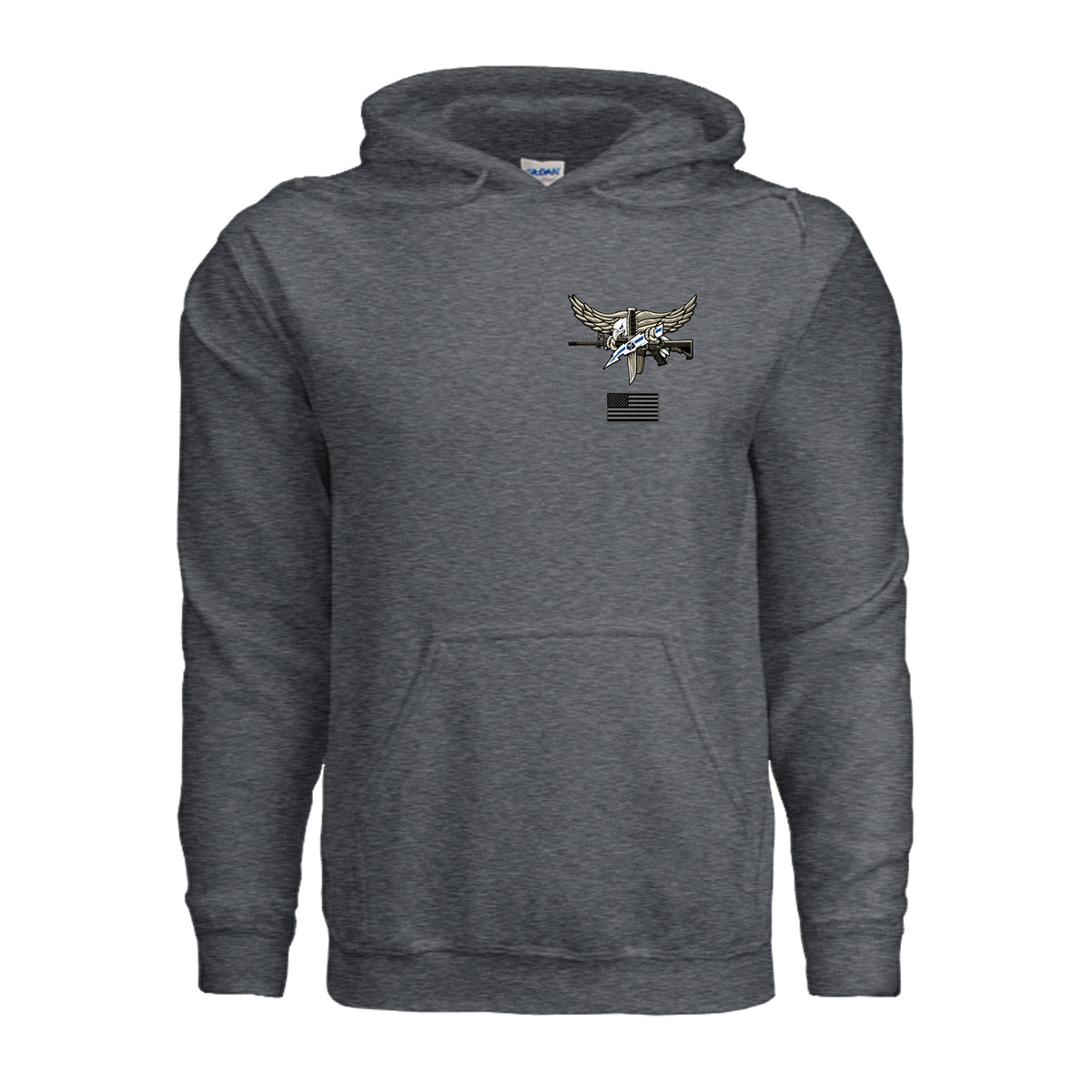 SWAT Eagle Hoodie - Dark Heather | Ironsight Syndicate