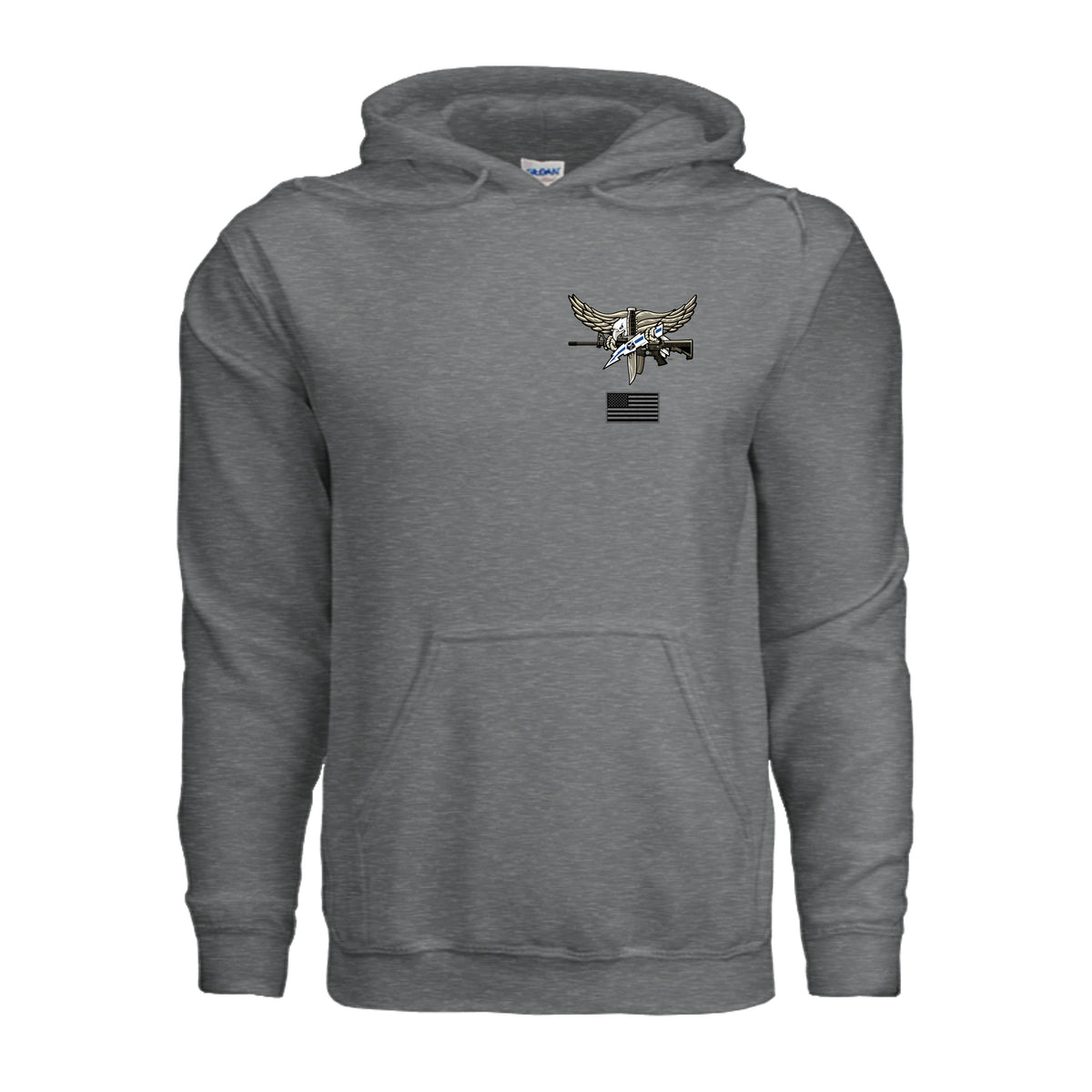 SWAT Eagle Hoodie - Fan Charcoal Heather | Ironsight Syndicate