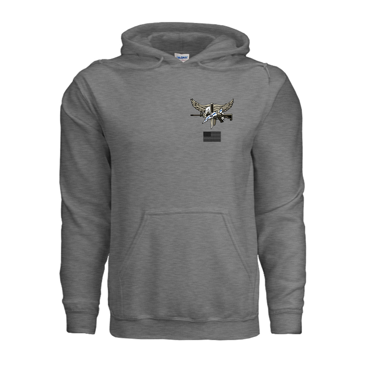 SWAT Eagle Hoodie - Graphite Heather | Ironsight Syndicate