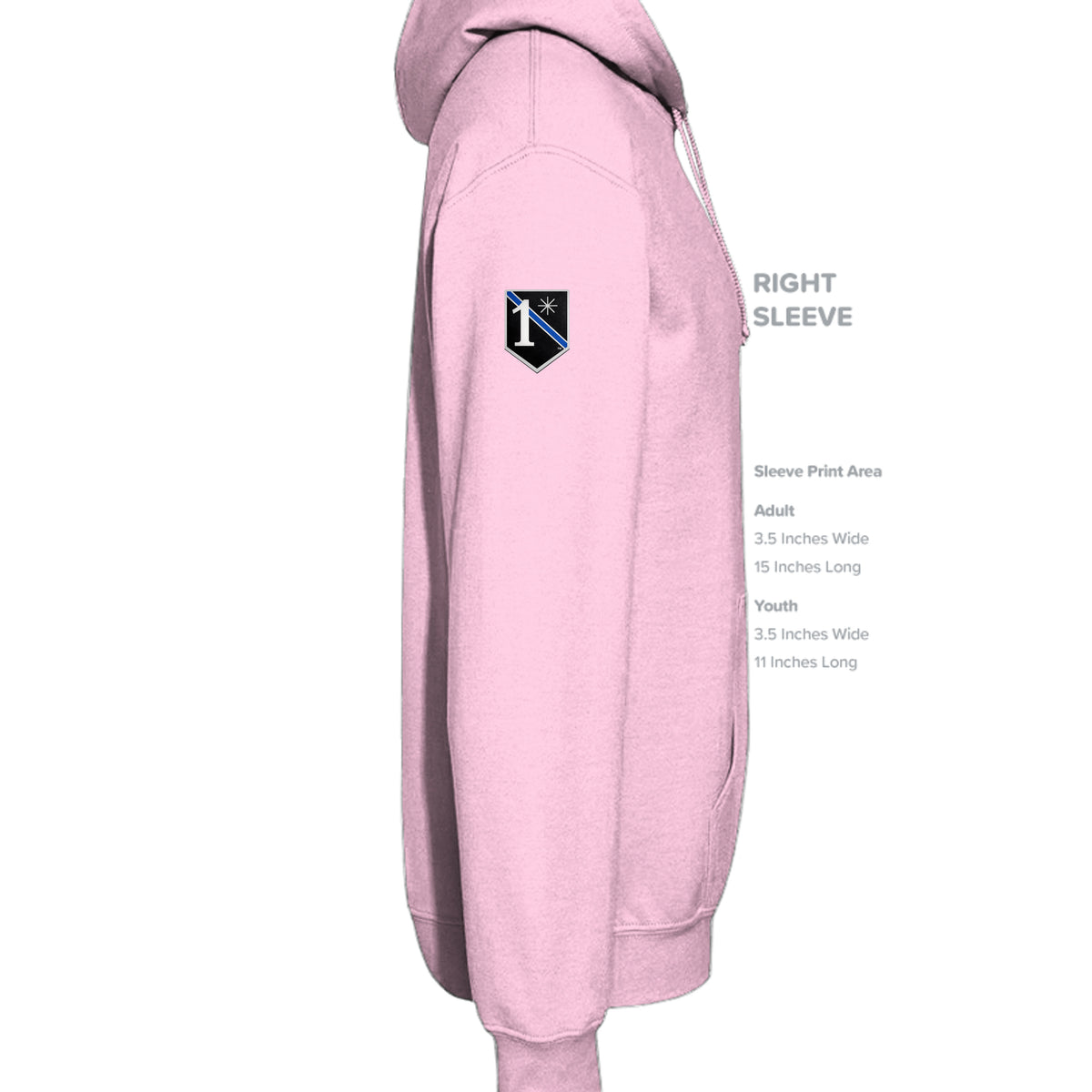 SWAT Eagle Hoodie - Light Pink (Right Sleeve) | Ironsight Syndicate