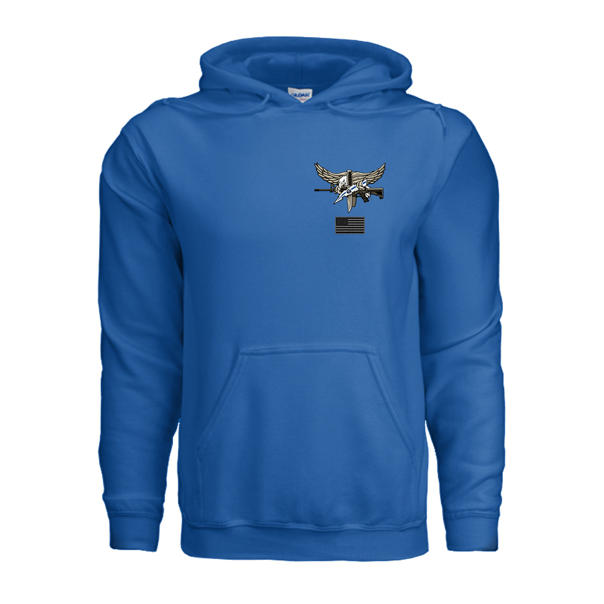 SWAT Eagle Hoodie - Neon Blue | Ironsight Syndicate