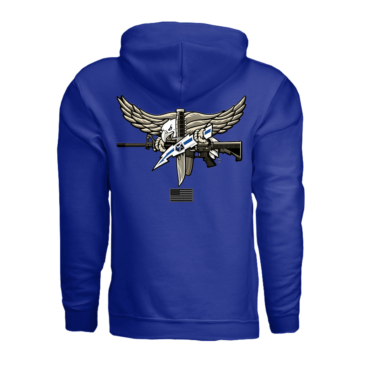 SWAT Eagle Hoodie - Royal (Back) | Ironsight Syndicate