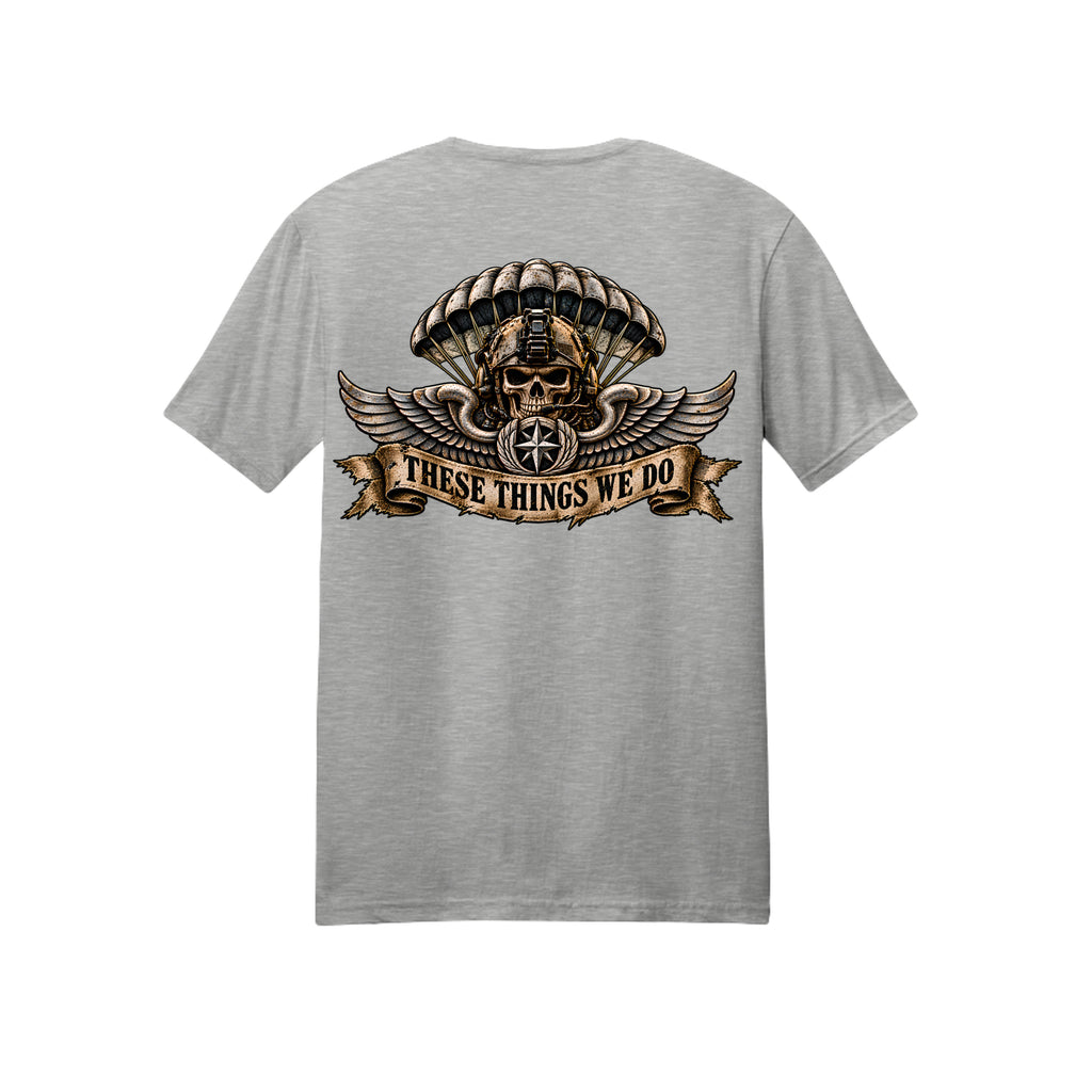 Air Force Pararescue T-Shirt - Ash (Back) | Ironsight Syndicate