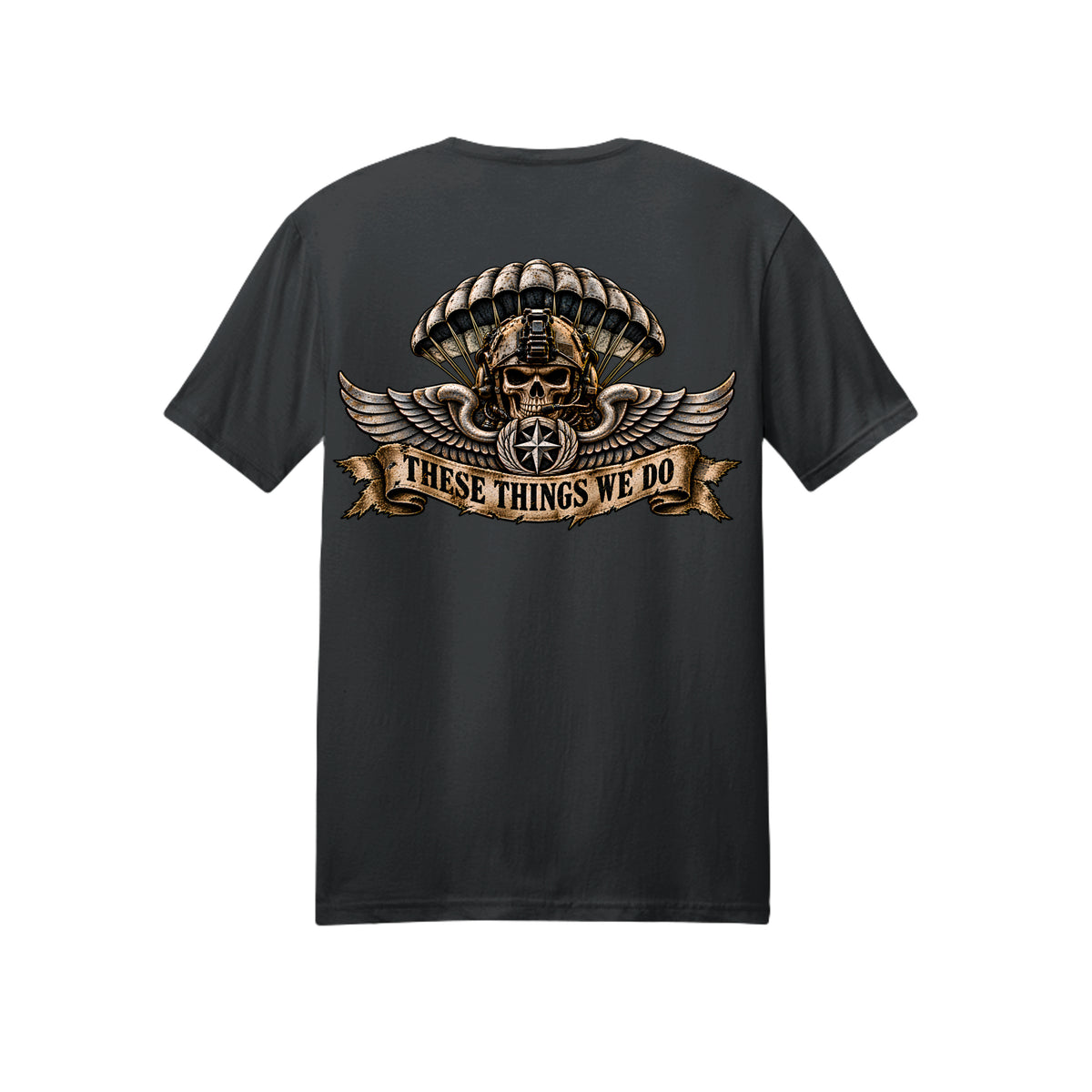 Air Force Pararescue T-Shirt - Black (Back) | Ironsight Syndicate