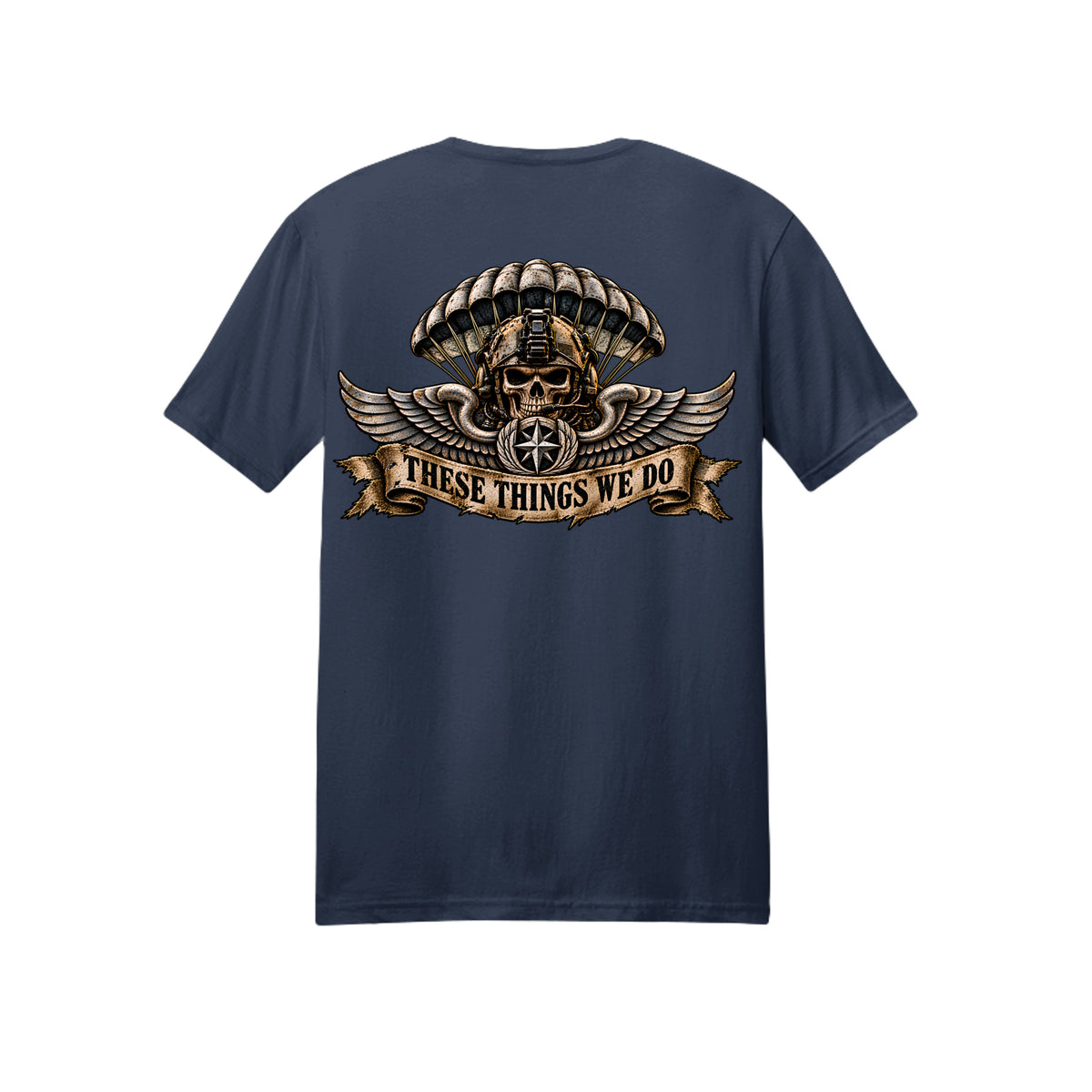 Air Force Pararescue T-Shirt - Navy (Back) | Ironsight Syndicate