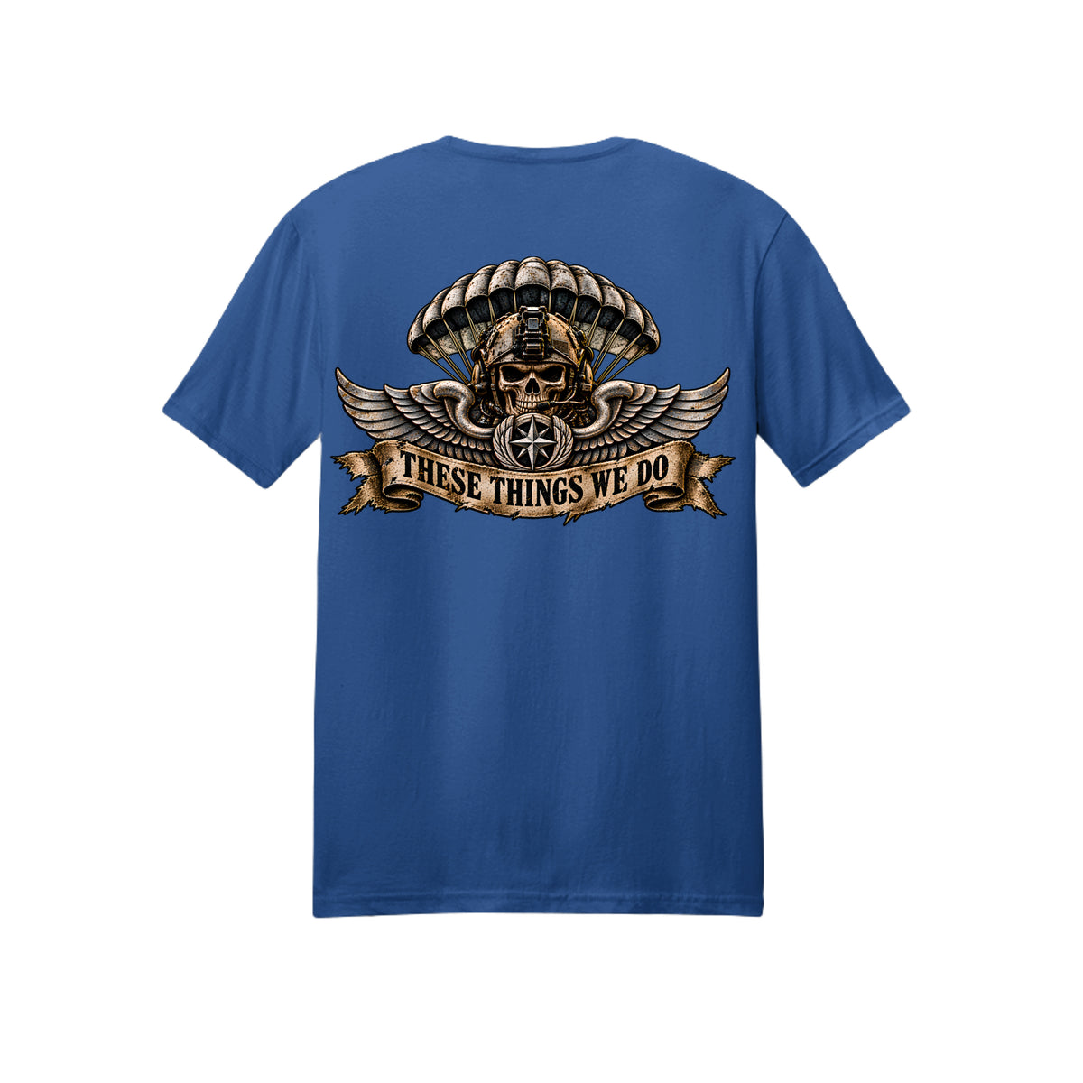 Air Force Pararescue T-Shirt - Royal (Back) | Ironsight Syndicate