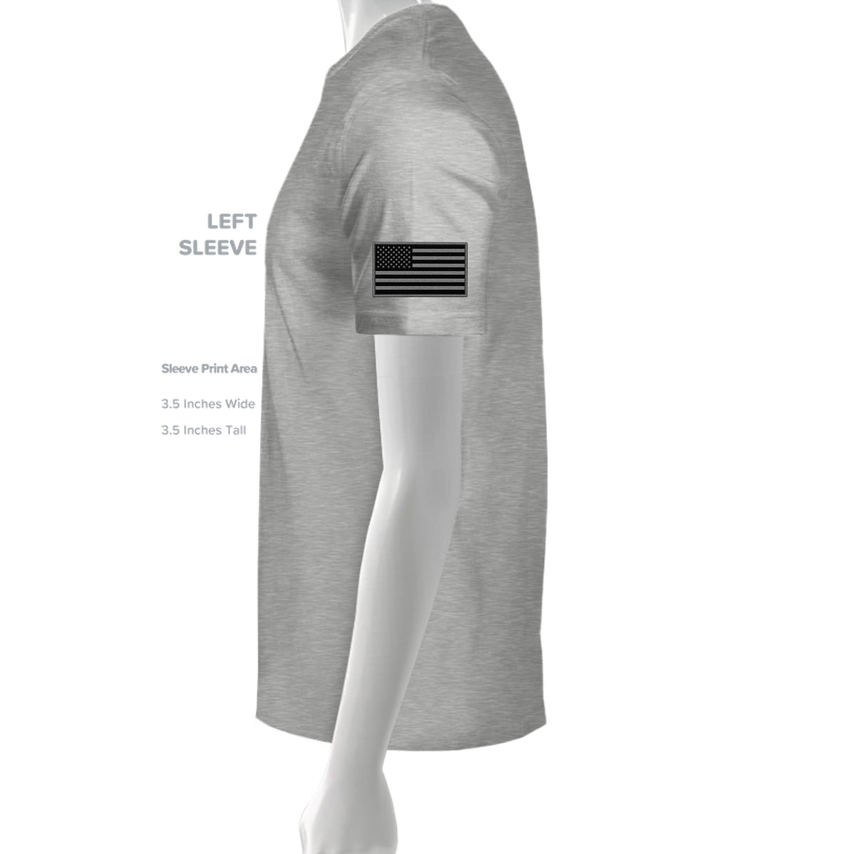 Air Force JTAC T-Shirt - Ash (Left Sleeve) | Ironsight Syndicate
