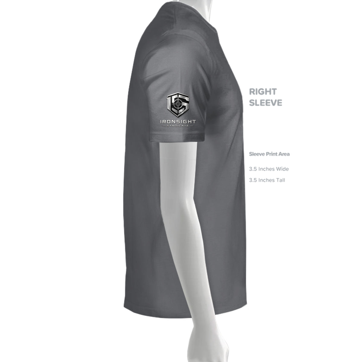 Air Force JTAC T-Shirt - Charcoal (Right Sleeve) | Ironsight Syndicate