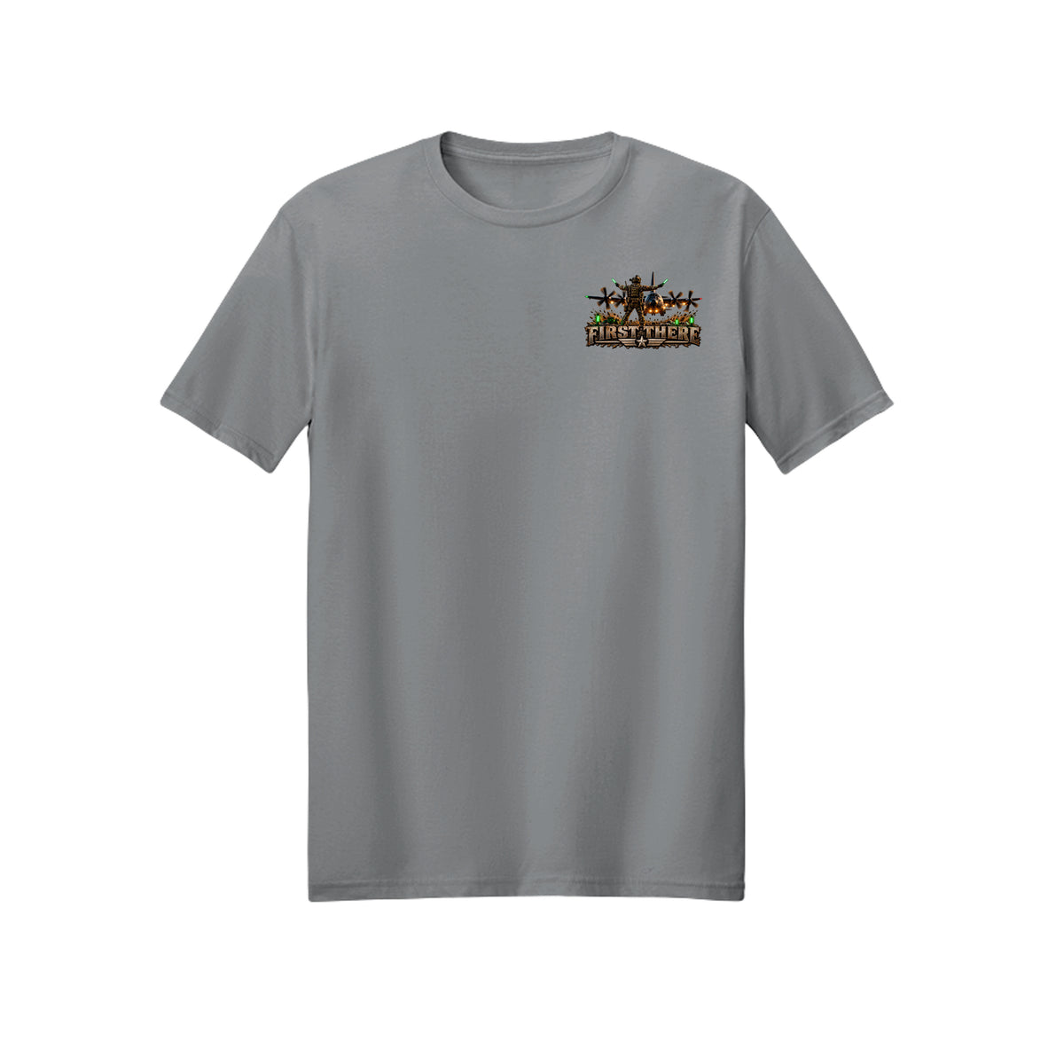 First There Combat Controller T-Shirt - Gravel | Ironsight Syndicate