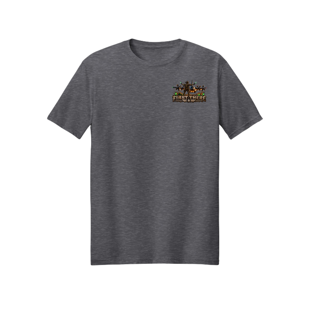 First There Combat Controller T-Shirt - Heather Dark Grey | Ironsight Syndicate