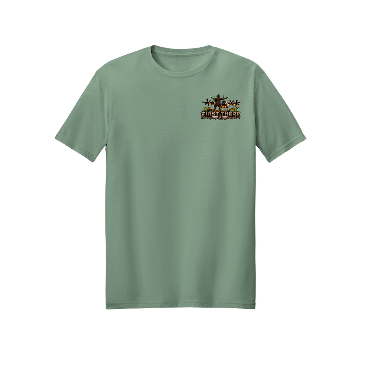 First There Combat Controller T-Shirt - Sage | Ironsight Syndicate