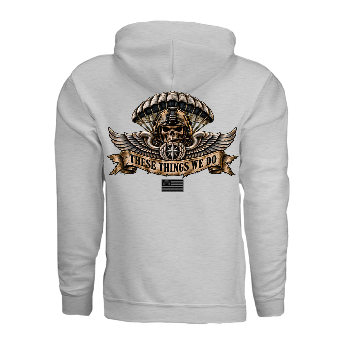 Air Force Pararescue Hoodie - Ash (Back) | Ironsight Syndicate