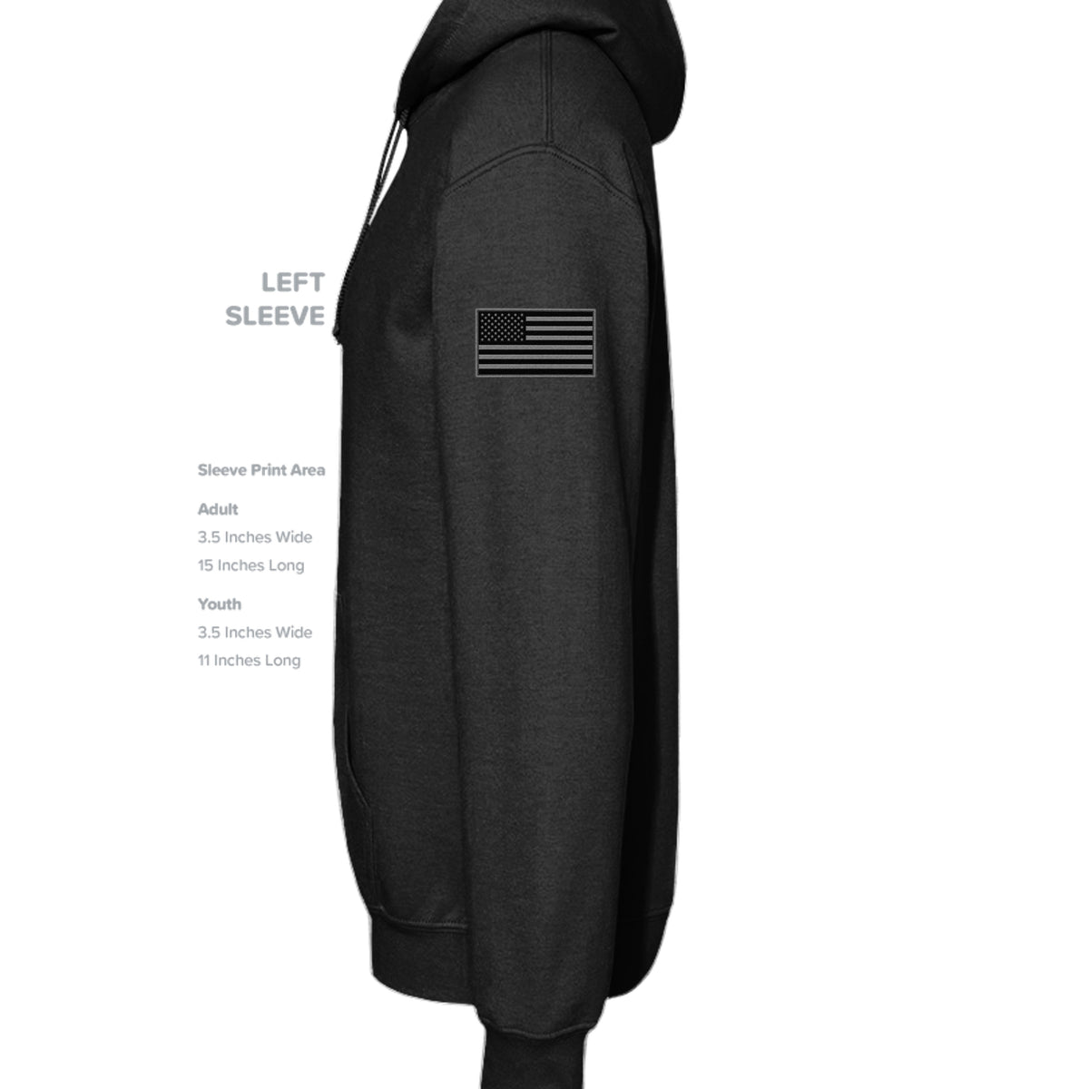 Air Force Pararescue Hoodie - Black (Left Sleeve) | Ironsight Syndicate