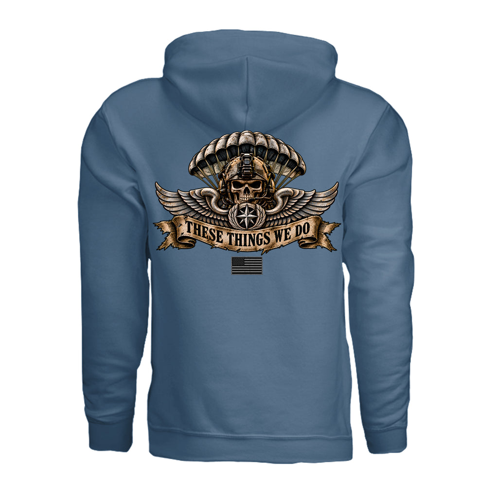 Air Force Pararescue Hoodie - Indigo Blue (Back) | Ironsight Syndicate