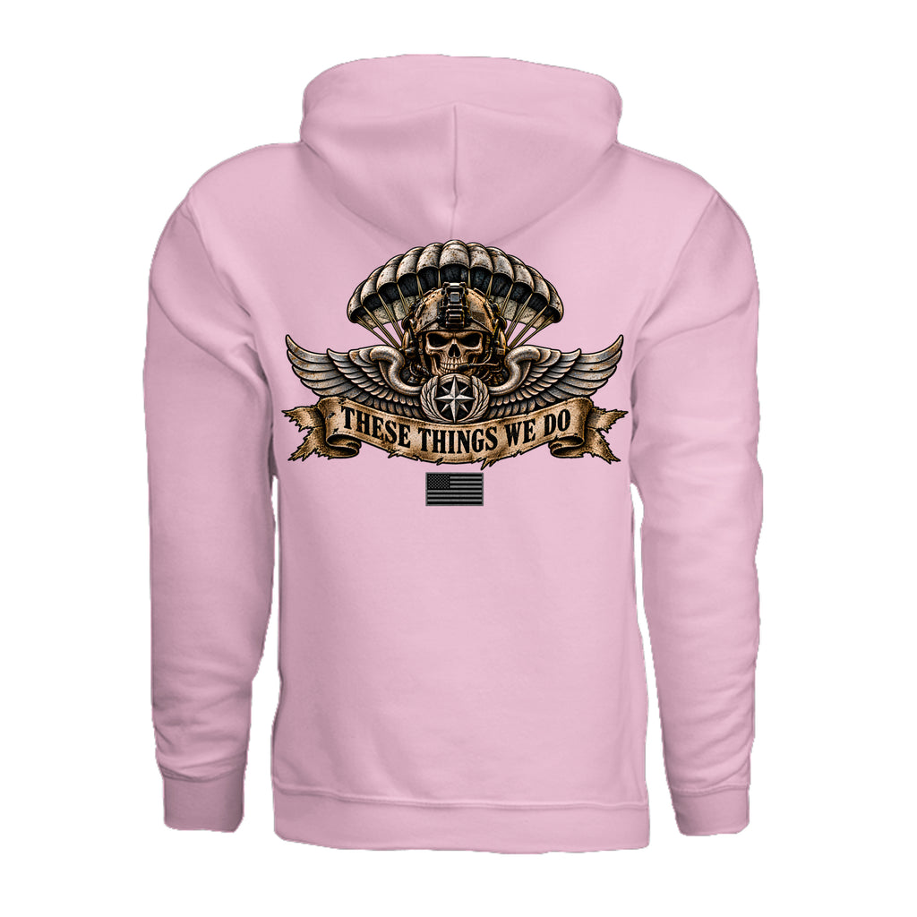 Air Force Pararescue Hoodie - Light Pink (Back) | Ironsight Syndicate
