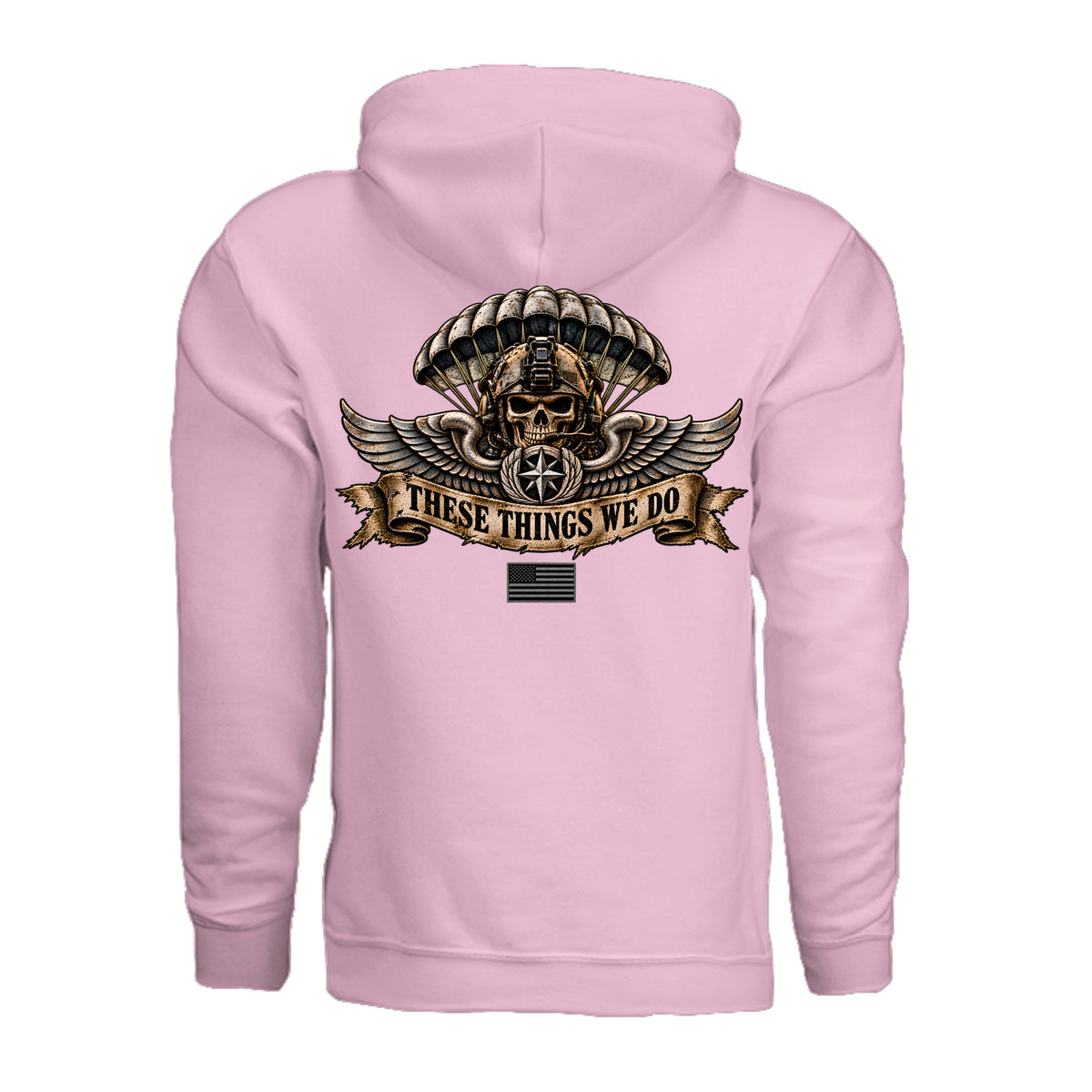Air Force Pararescue Hoodie - Light Pink (Back) | Ironsight Syndicate