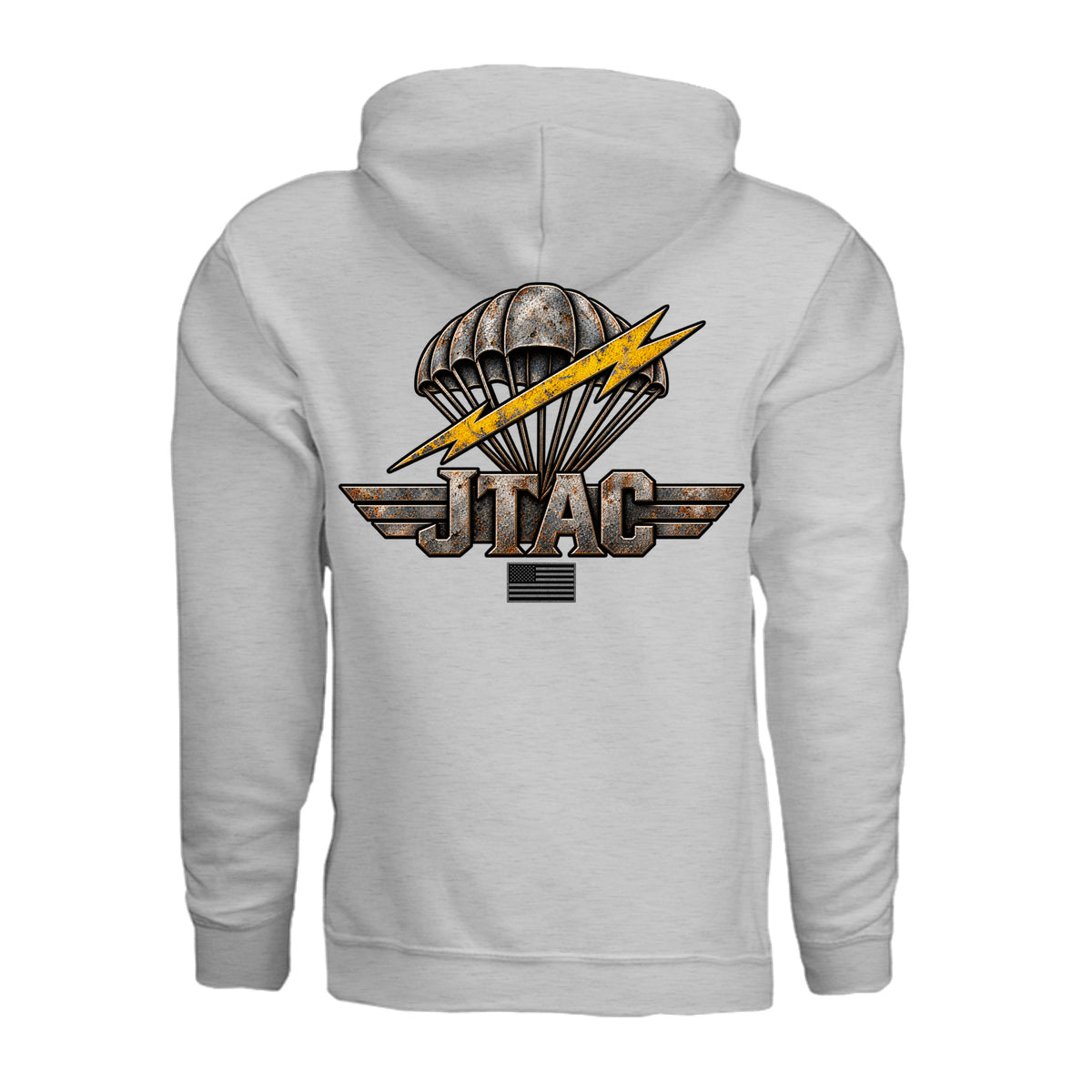 Air Force JTAC Hoodie - Ash (Back) | Ironsight Syndicate