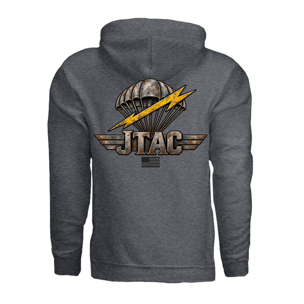 Air Force JTAC Hoodie - Dark Heather (Back) | Ironsight Syndicate