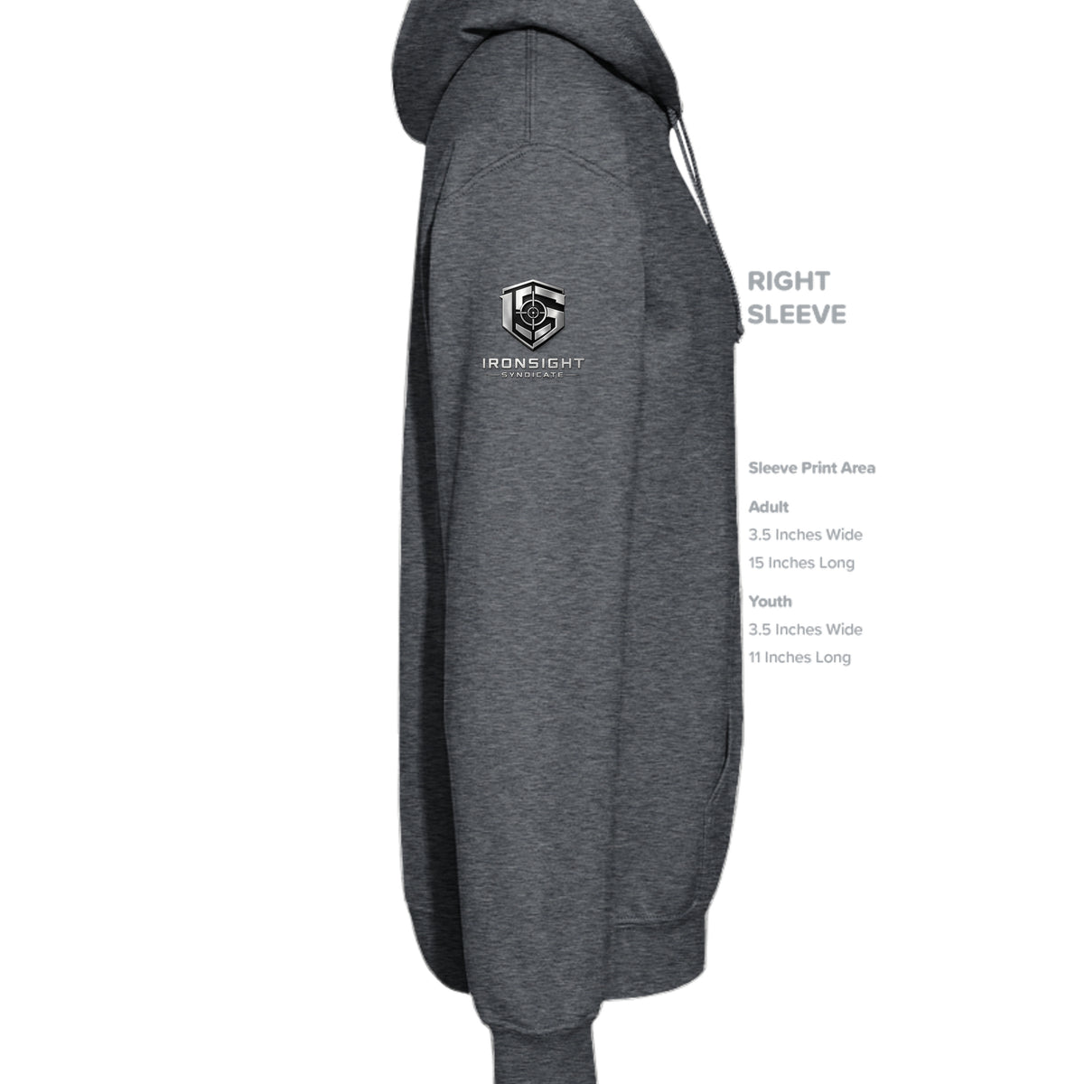 Air Force JTAC Hoodie - Dark Heather (Right Sleeve) | Ironsight Syndicate