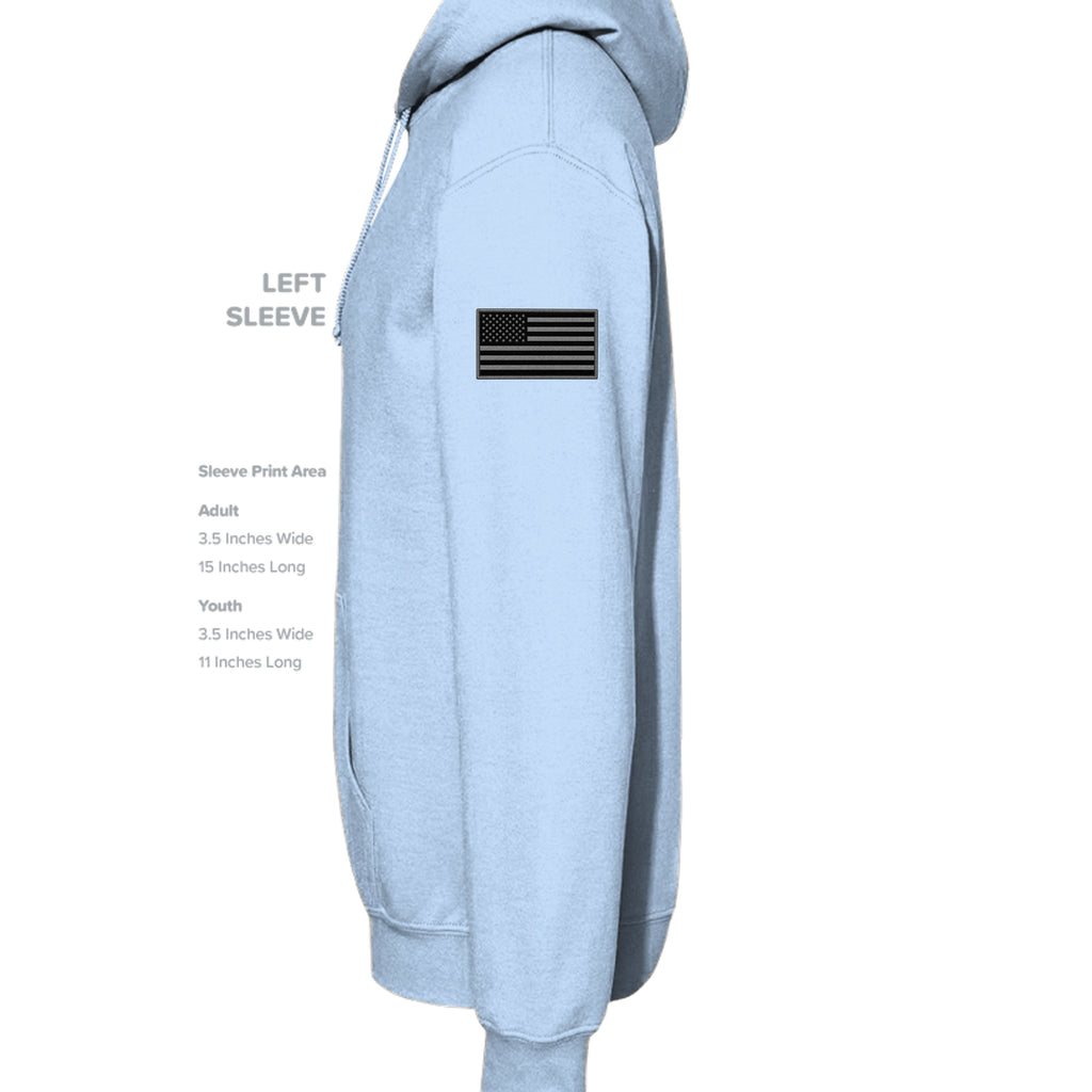 Combat Controller First There Hoodie - Light Blue (Left Sleeve) | Ironsight Syndicate