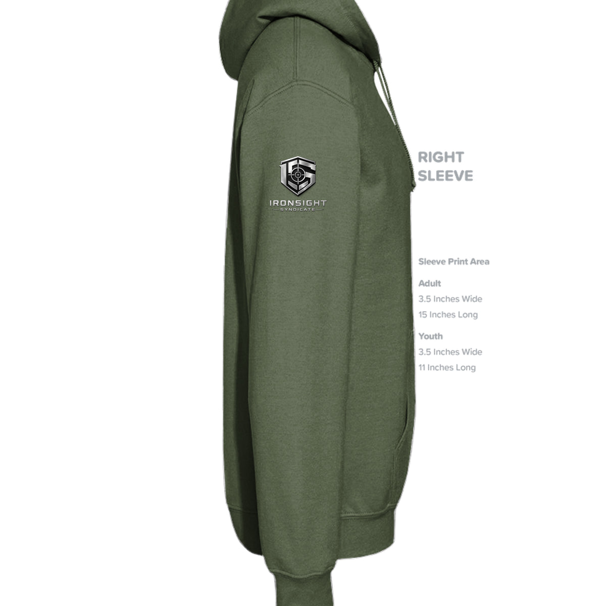 Combat Controller First There Hoodie - Military Green (Right Sleeve) | Ironsight Syndicate